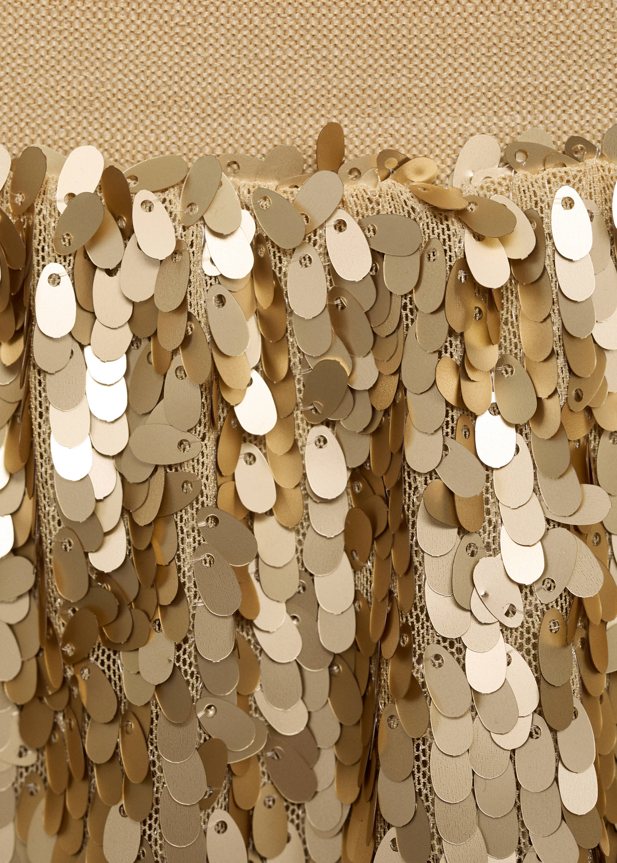 Golden sequin skirt - Details of the article 8