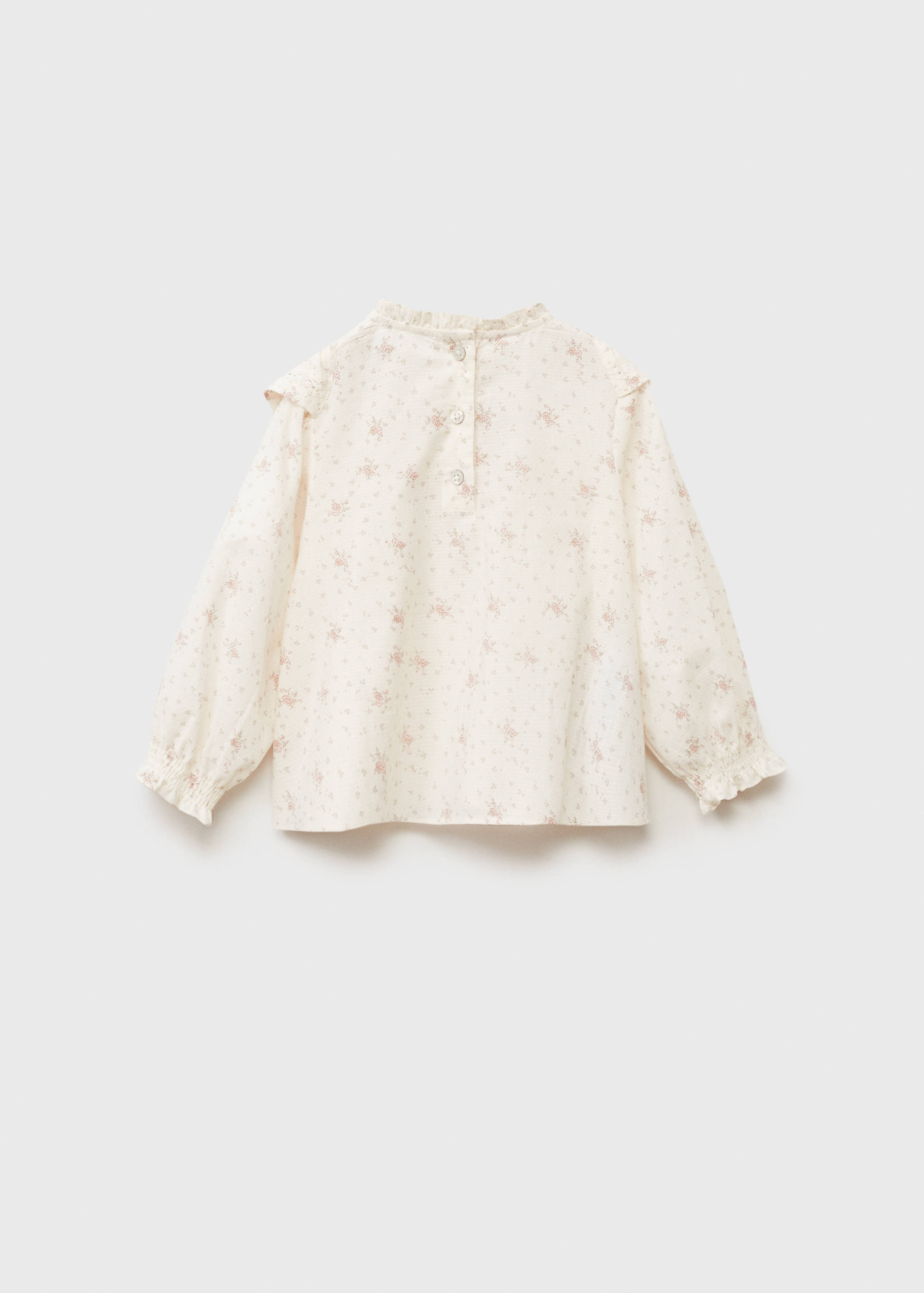 Ruffles printed blouse - Reverse of the article