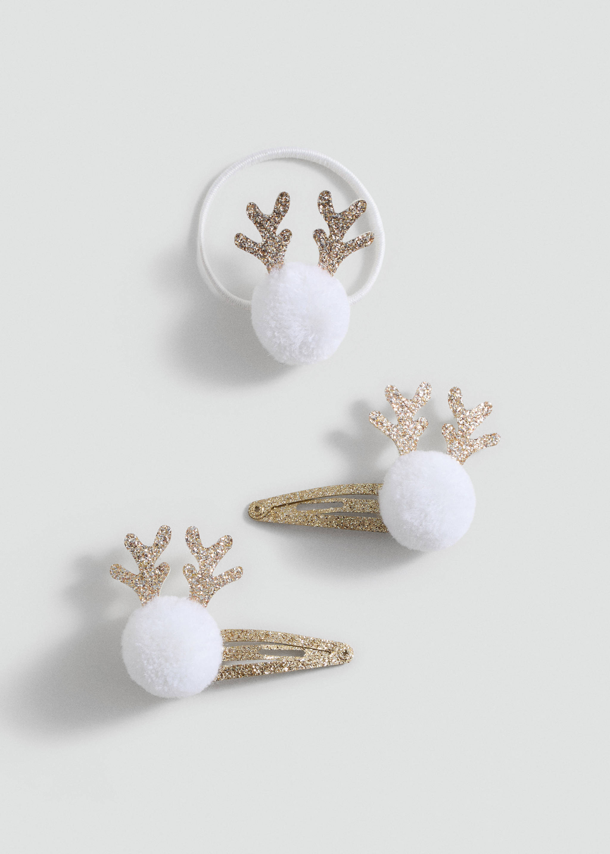 圣诞橡胶发带和发夹组合 - null