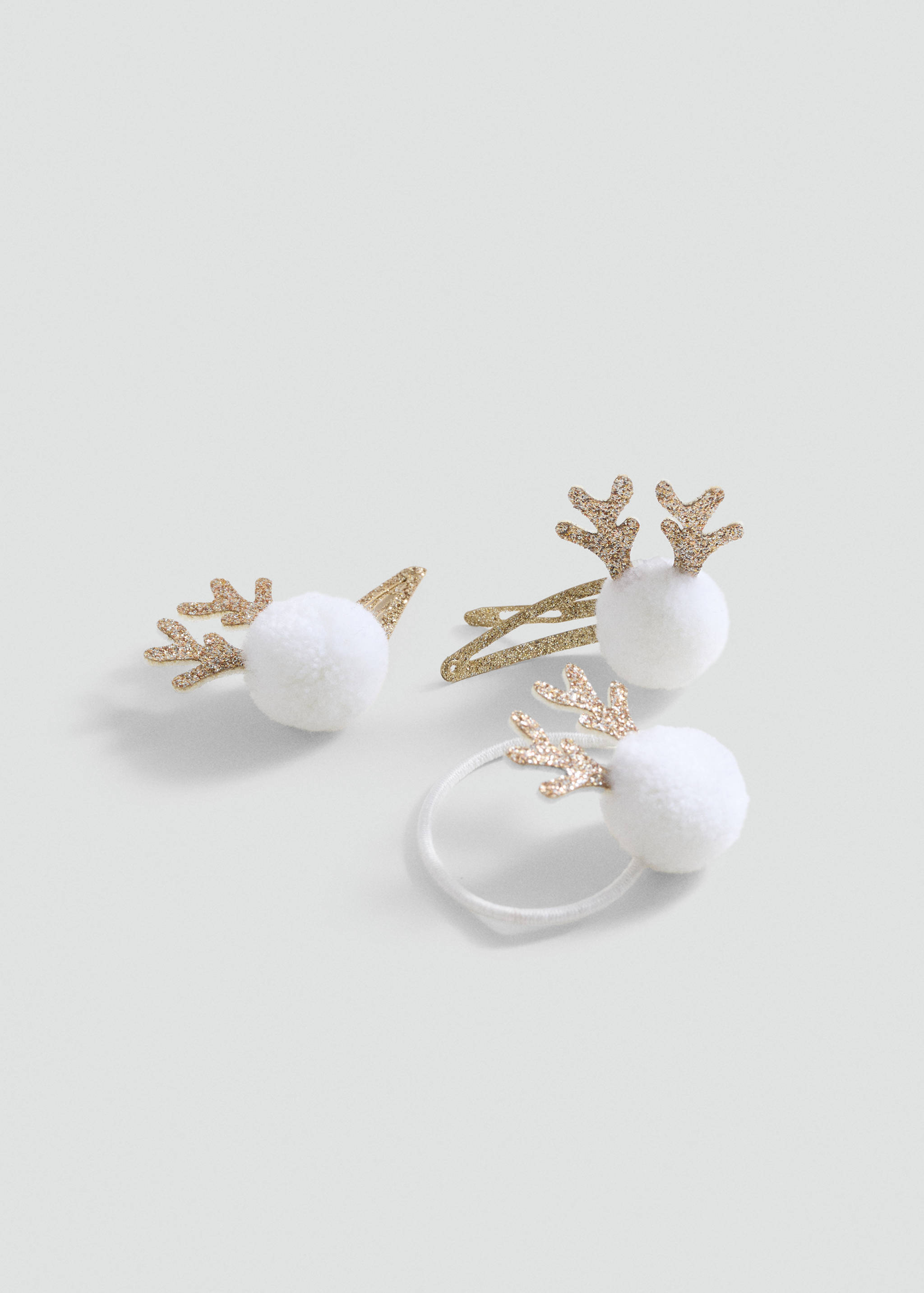 圣诞橡胶发带和发夹组合 - null