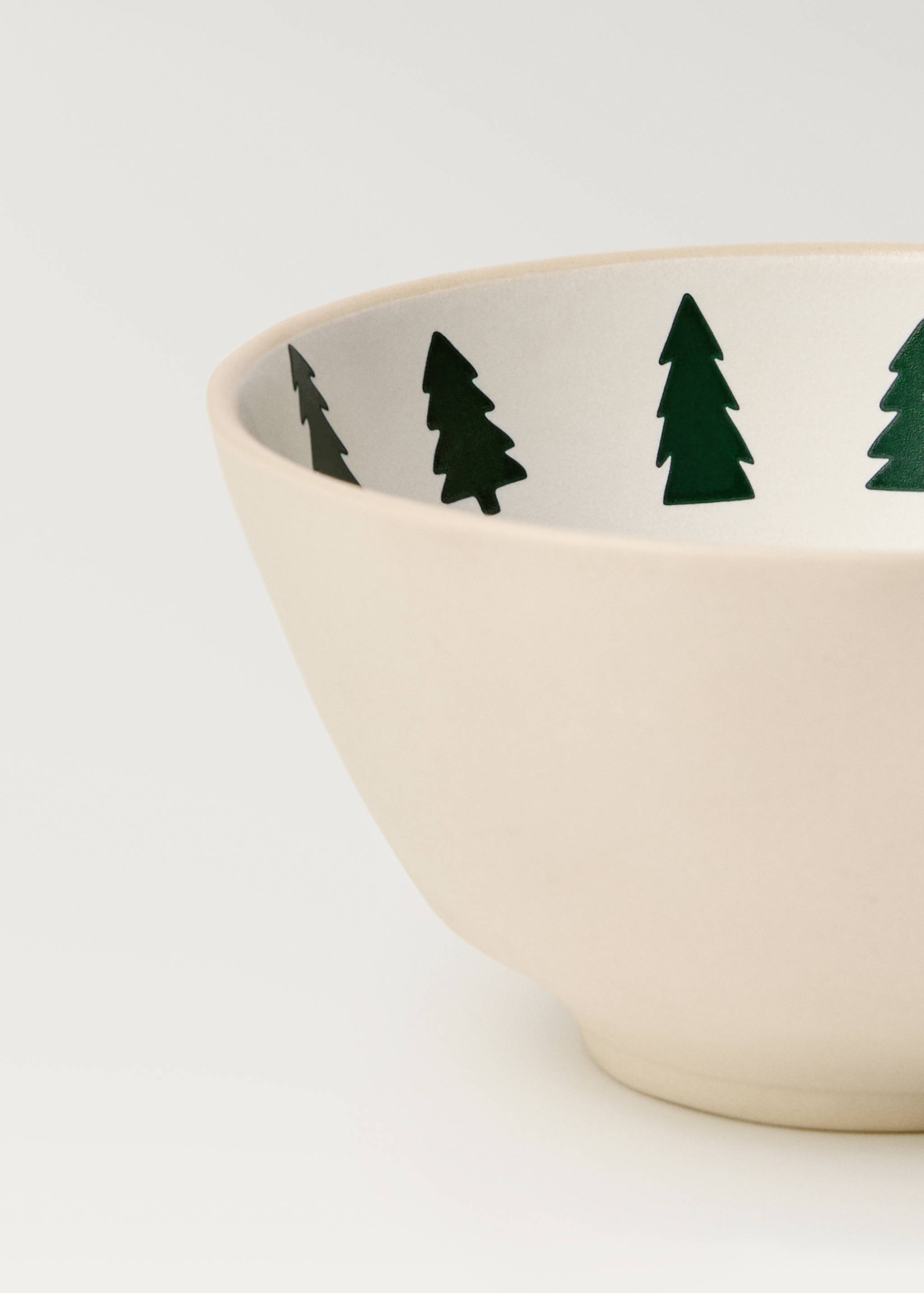 Kom met kerstbomendessin - Detail van het artikel 2