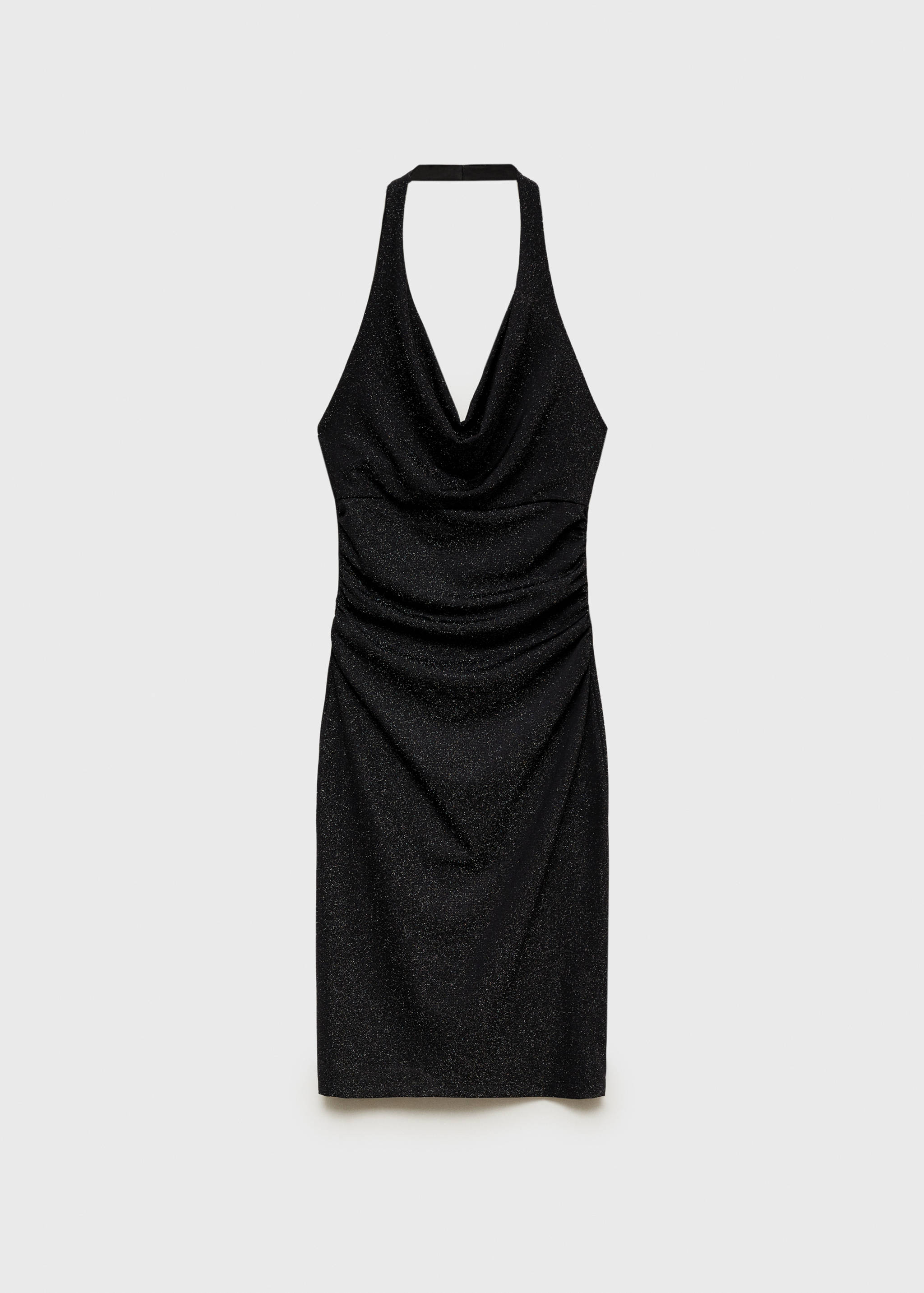 Lurex dress with draped neck - Article without model