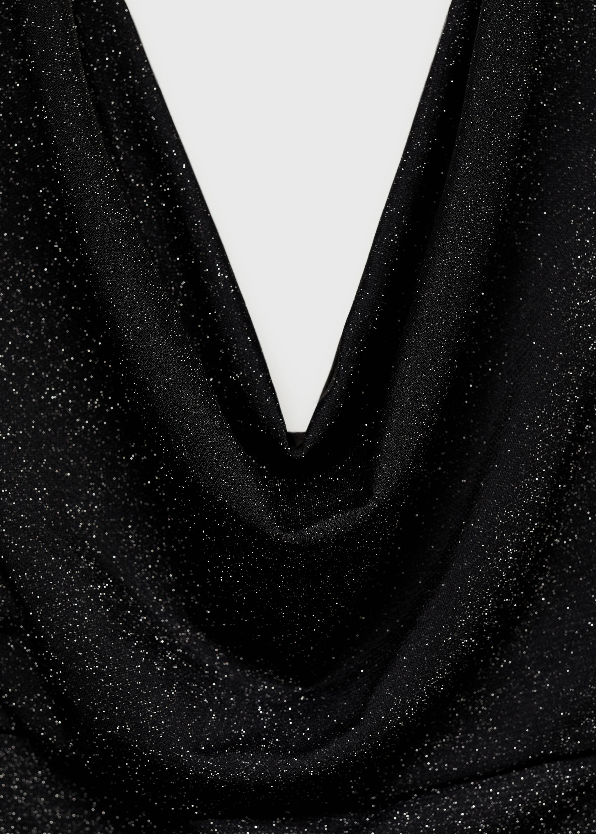 Lurex dress with draped neck - Details of the article 8
