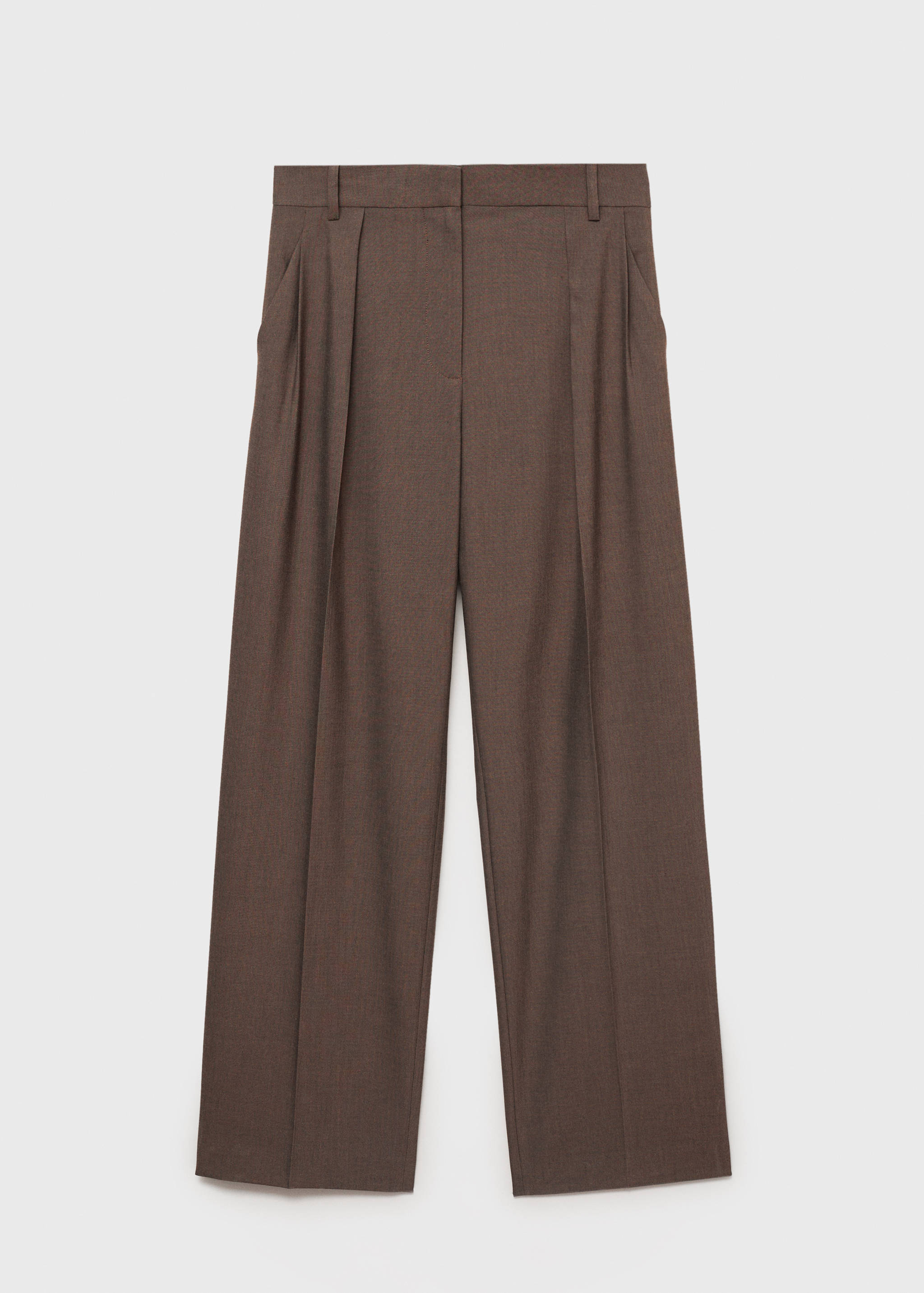 Straight-fit pleated pants - Article without model