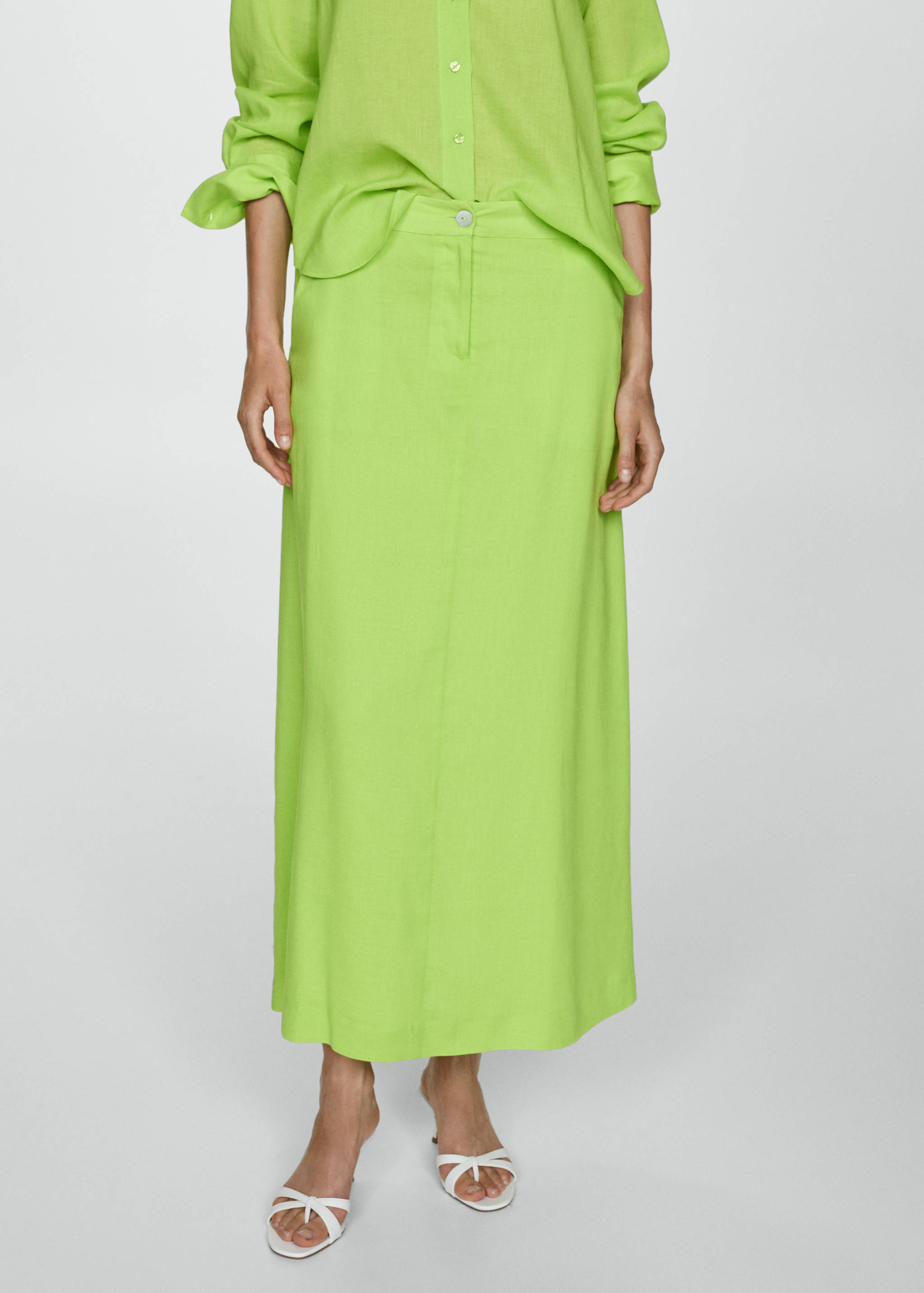 莱赛尔纤维长裙 - null