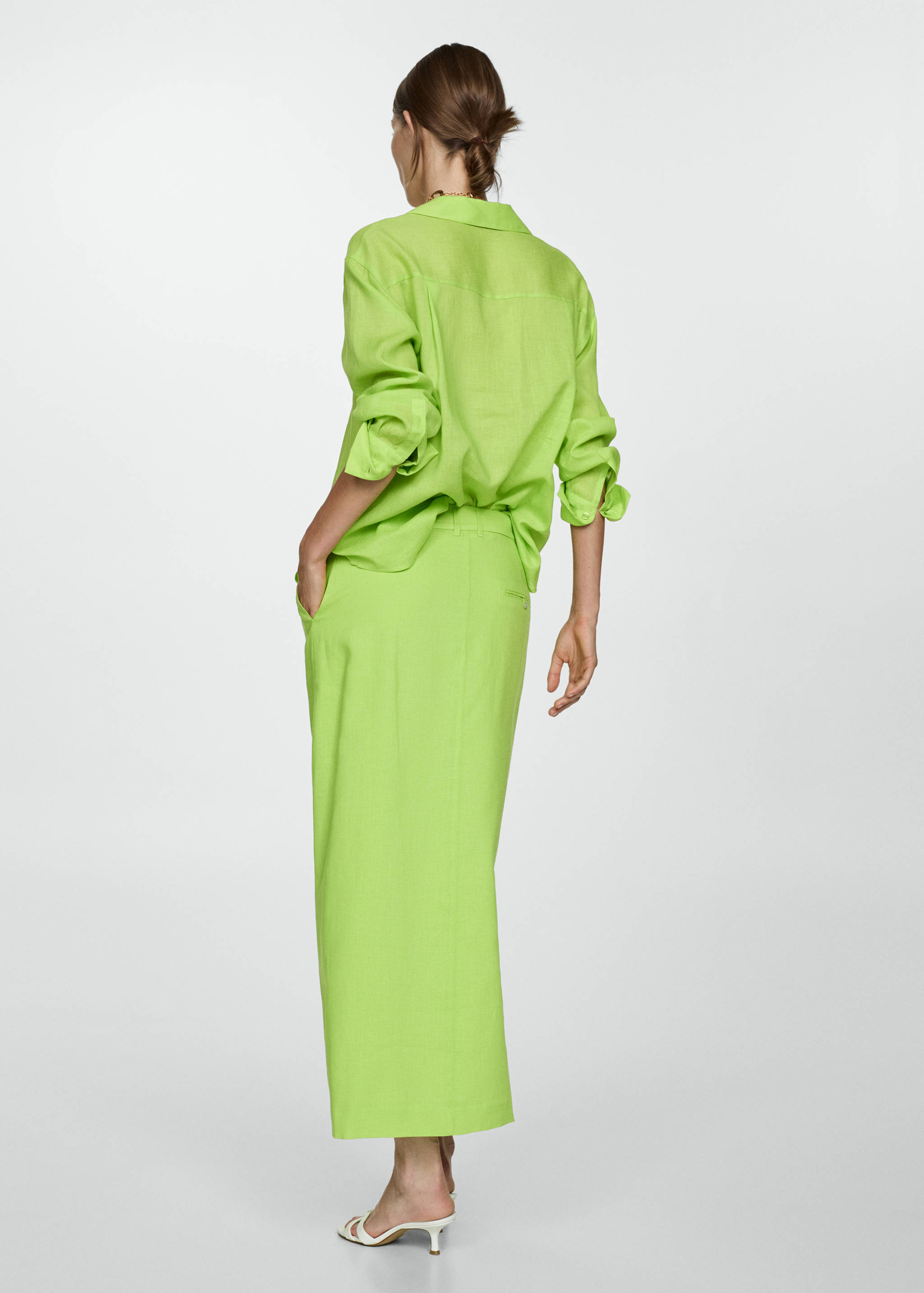 莱赛尔纤维长裙 - null