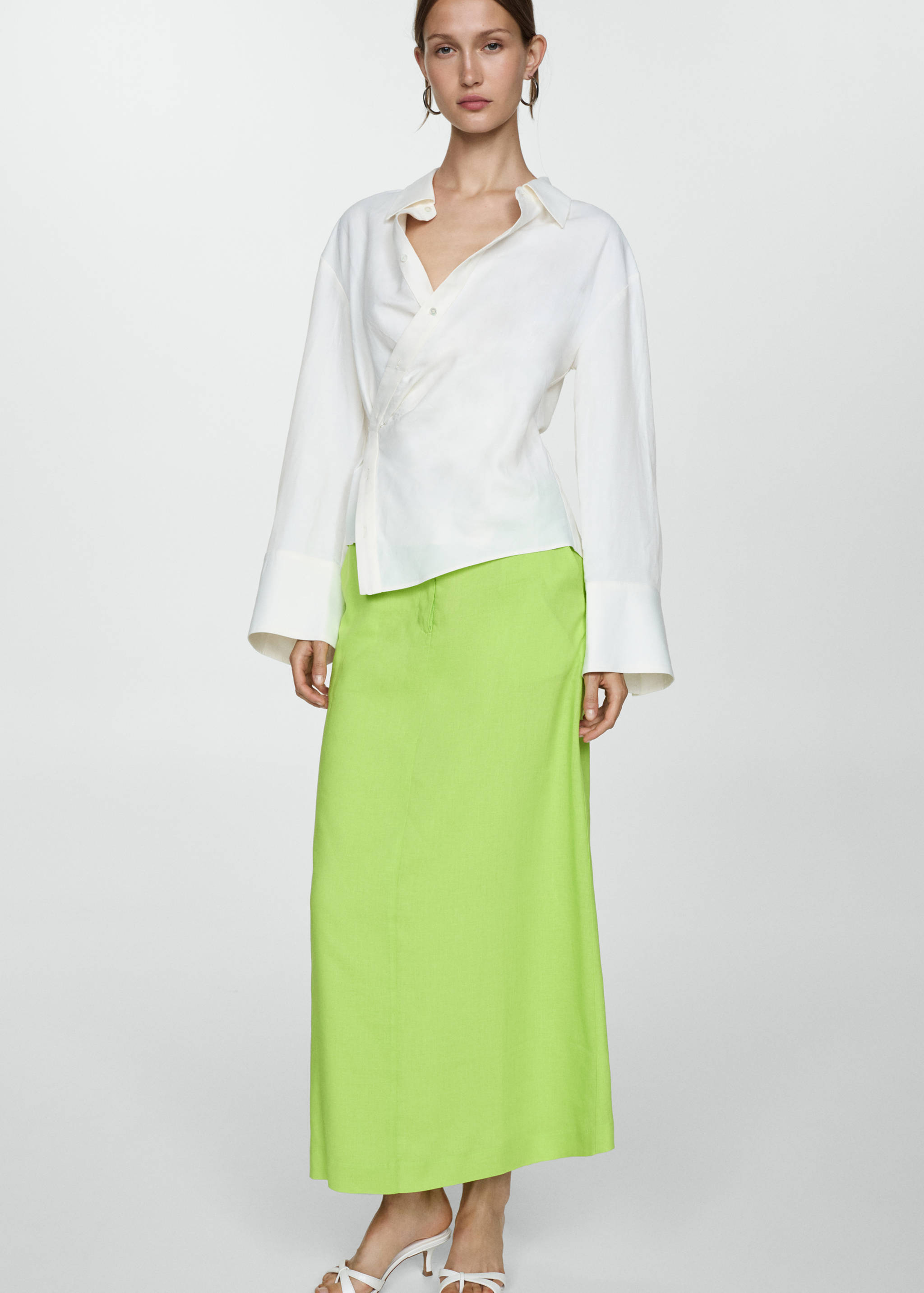 莱赛尔纤维长裙 - null