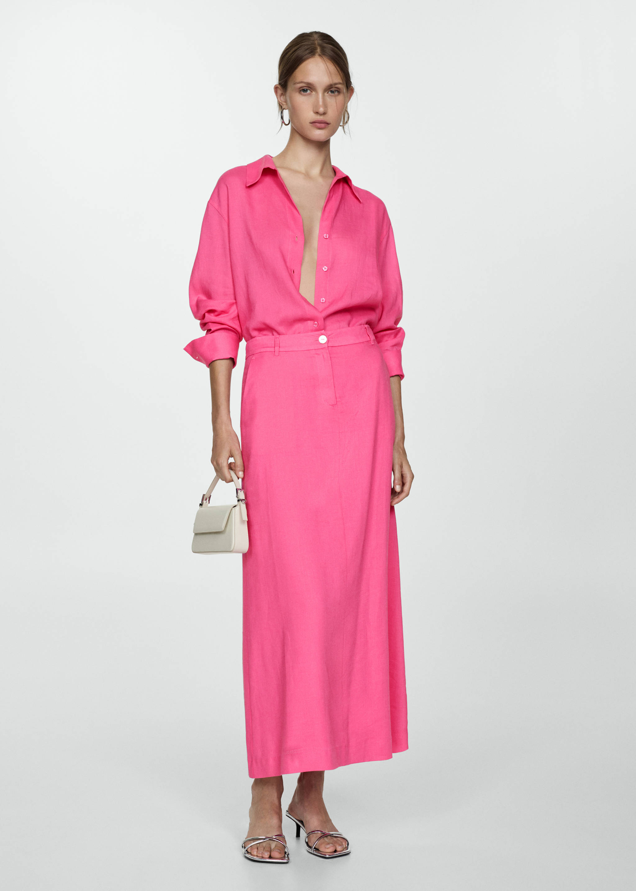 莱赛尔纤维长裙 - null