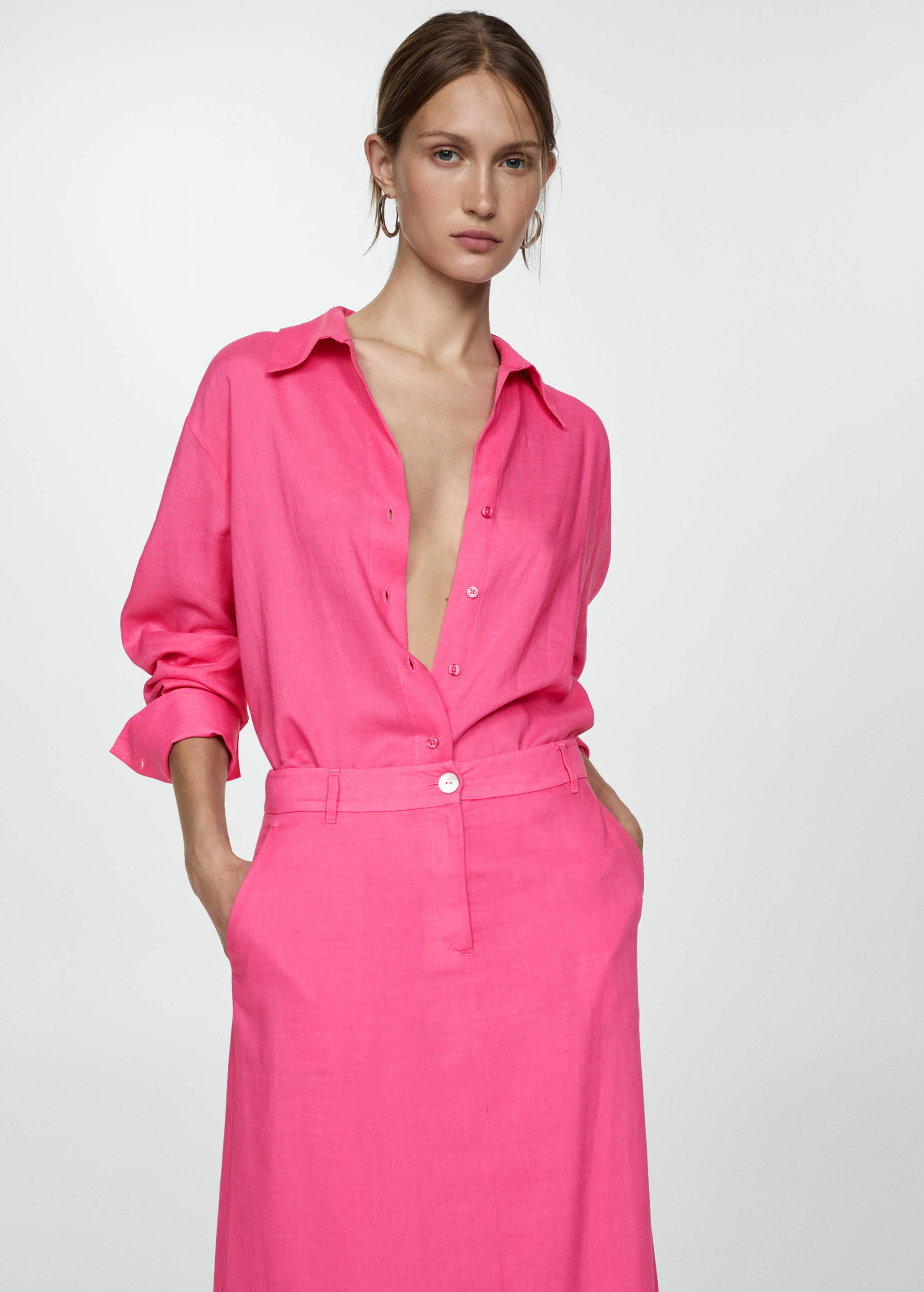 莱赛尔纤维长裙 - null