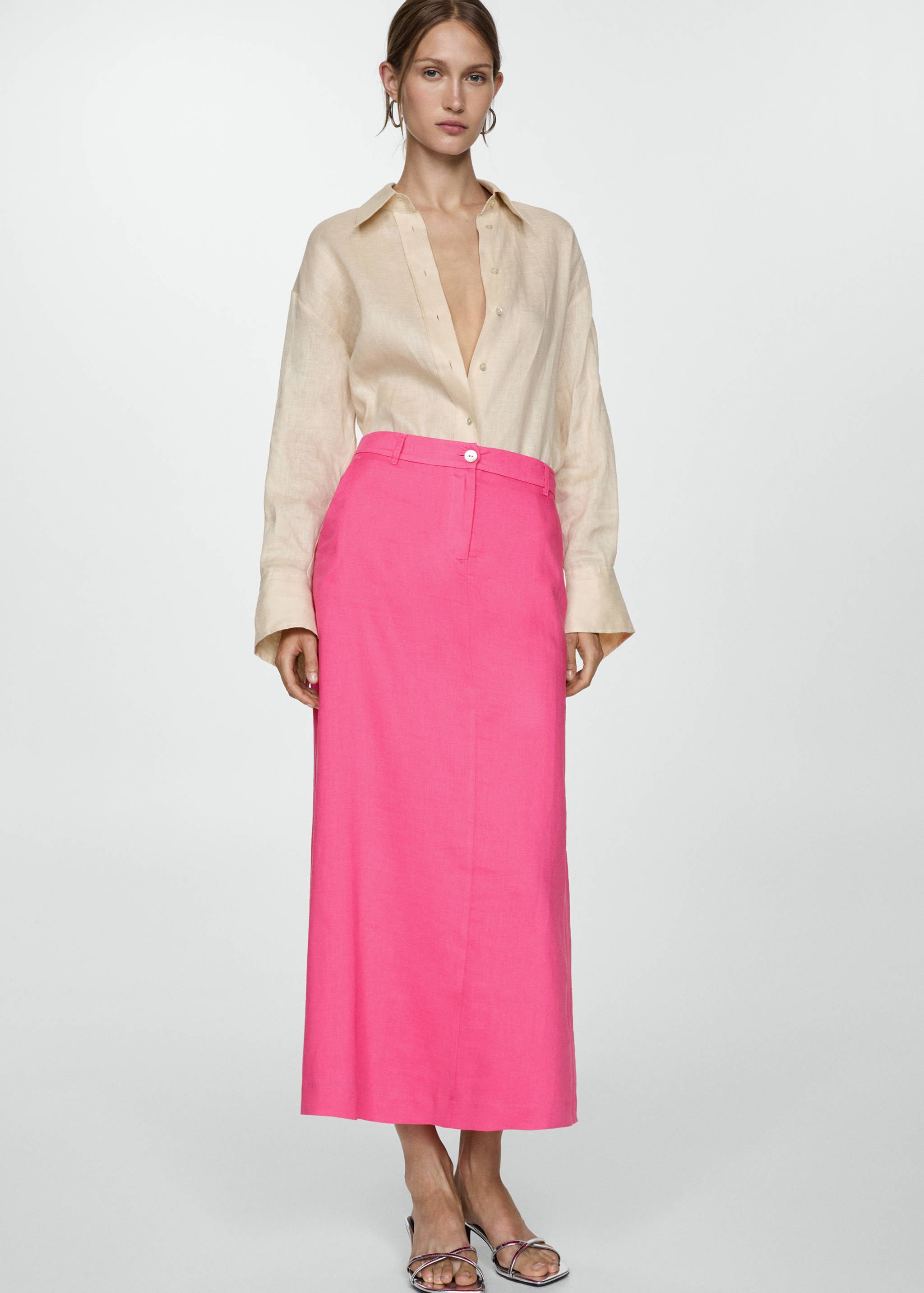 莱赛尔纤维长裙 - null