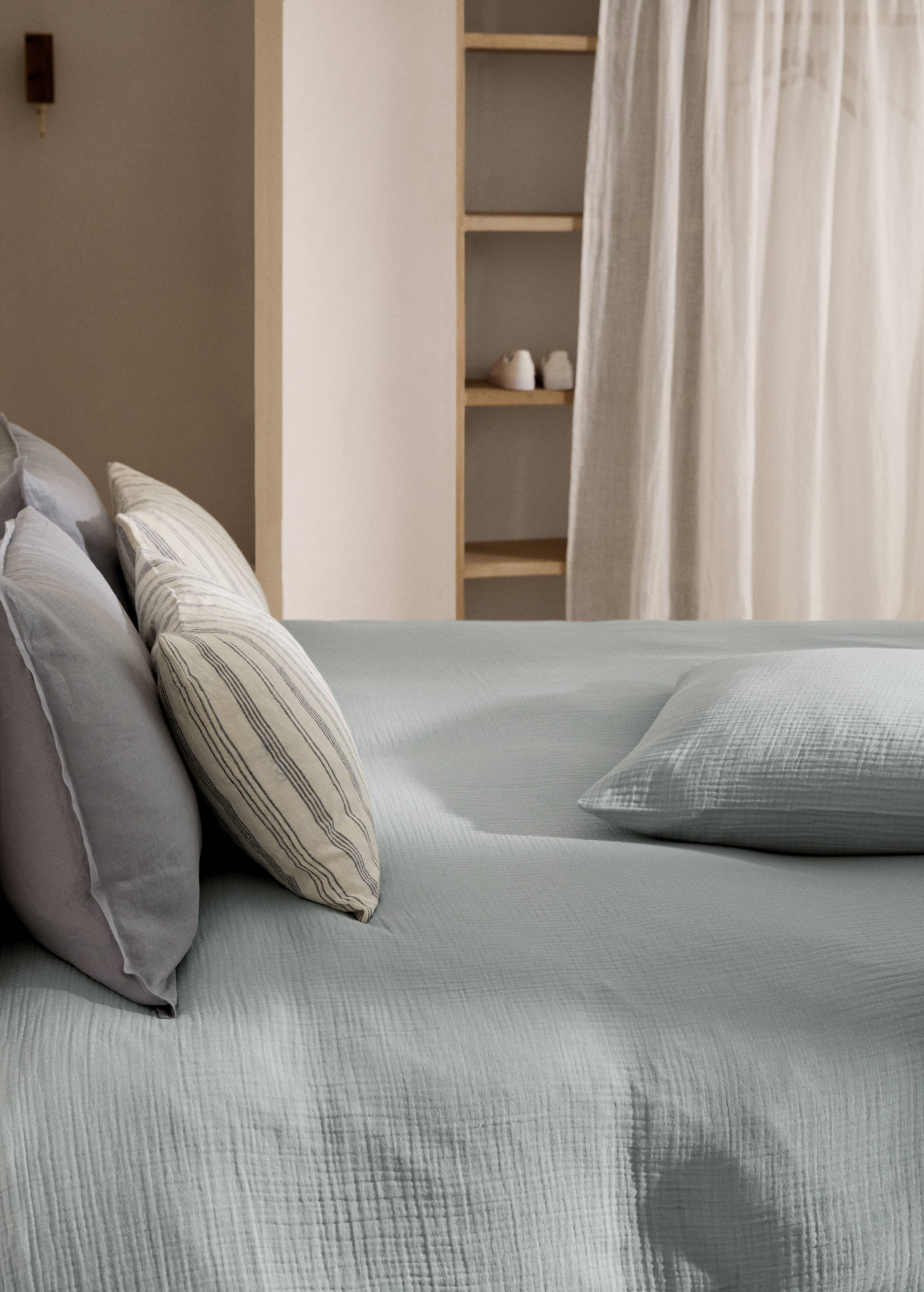 Cotton gauze duvet cover single bed - Details of the article 8