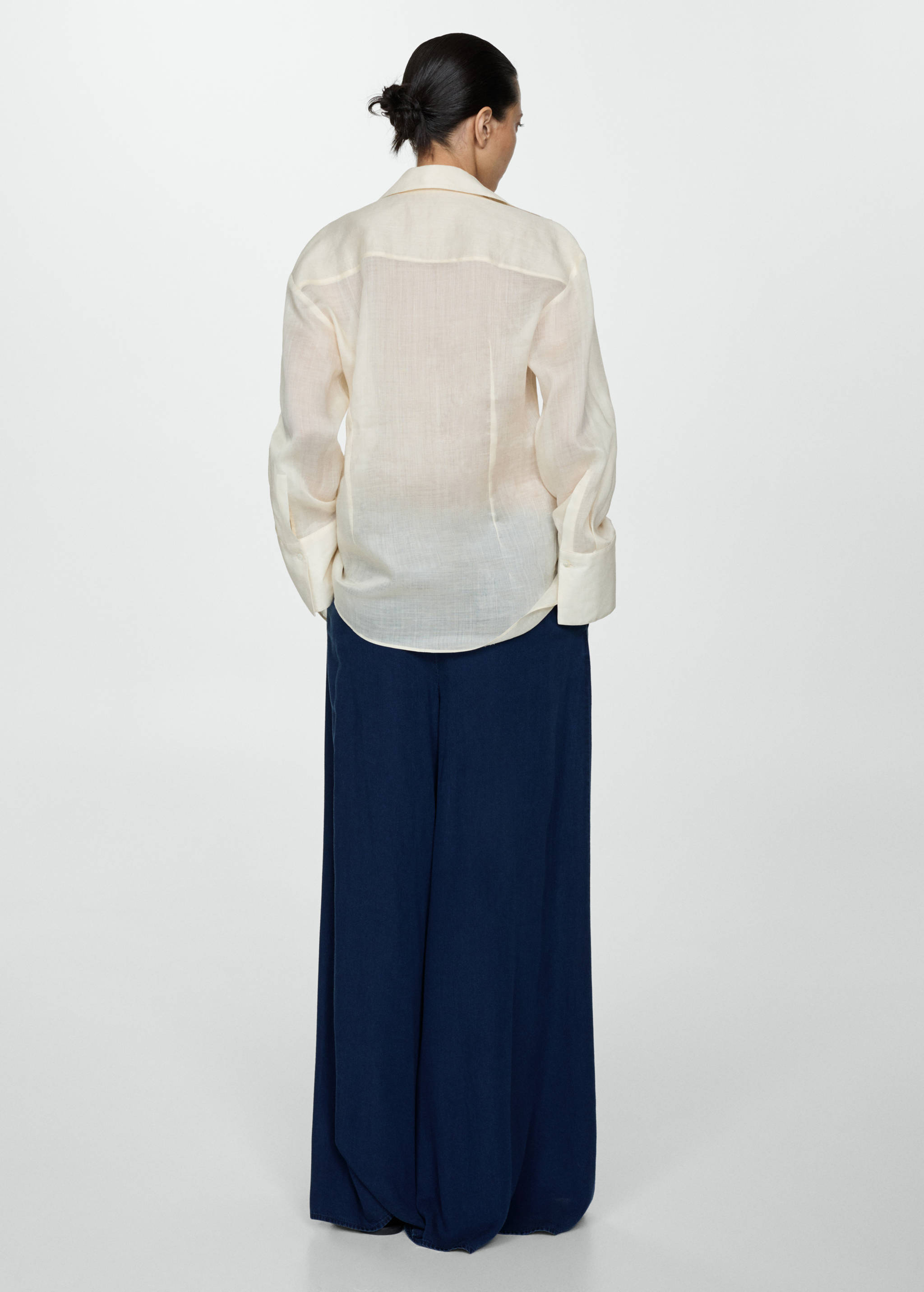 Pantalons lyocell cintura elàstica - Revers de l'article