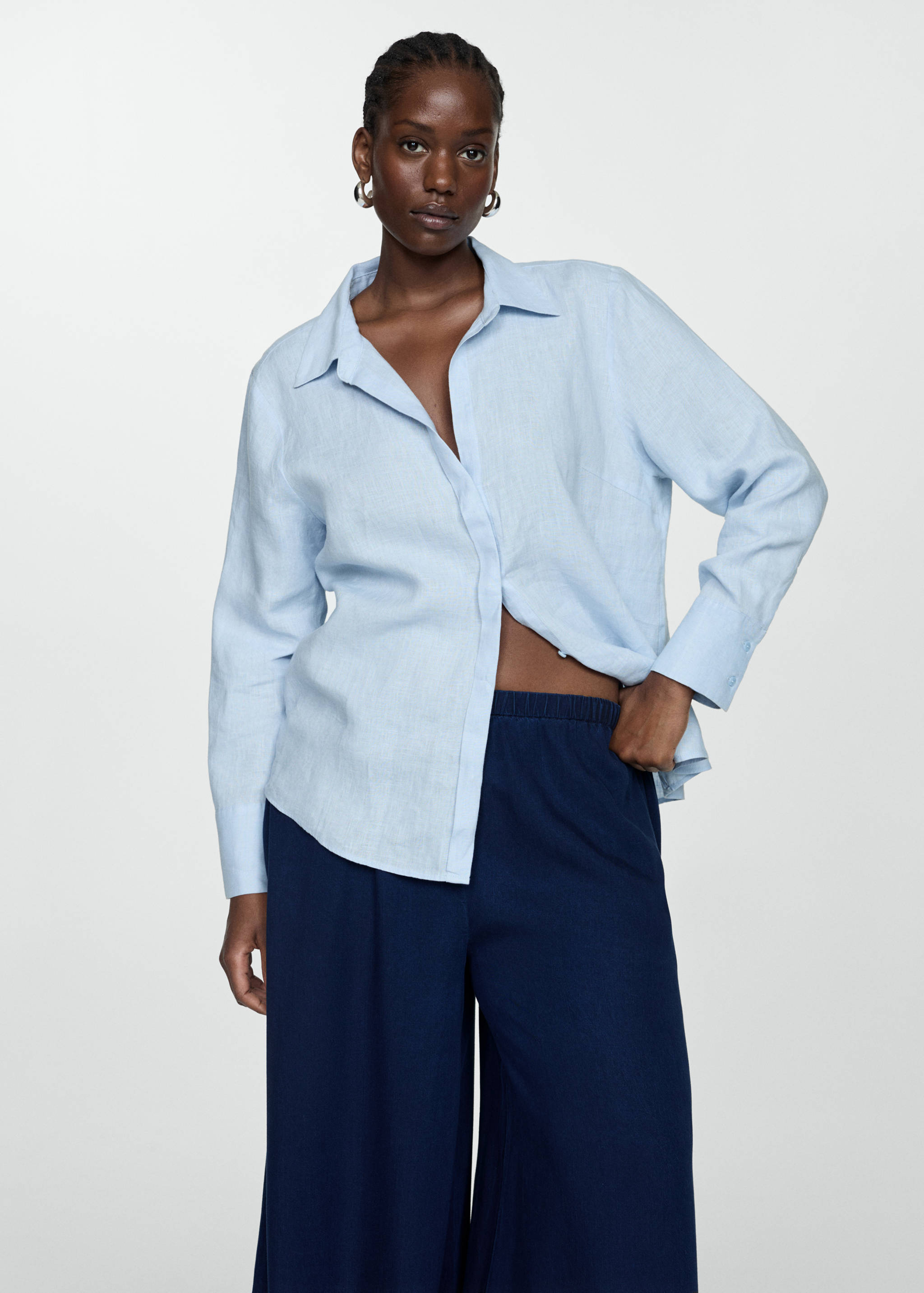 Pantalons lyocell cintura elàstica - Detall de l'article 5