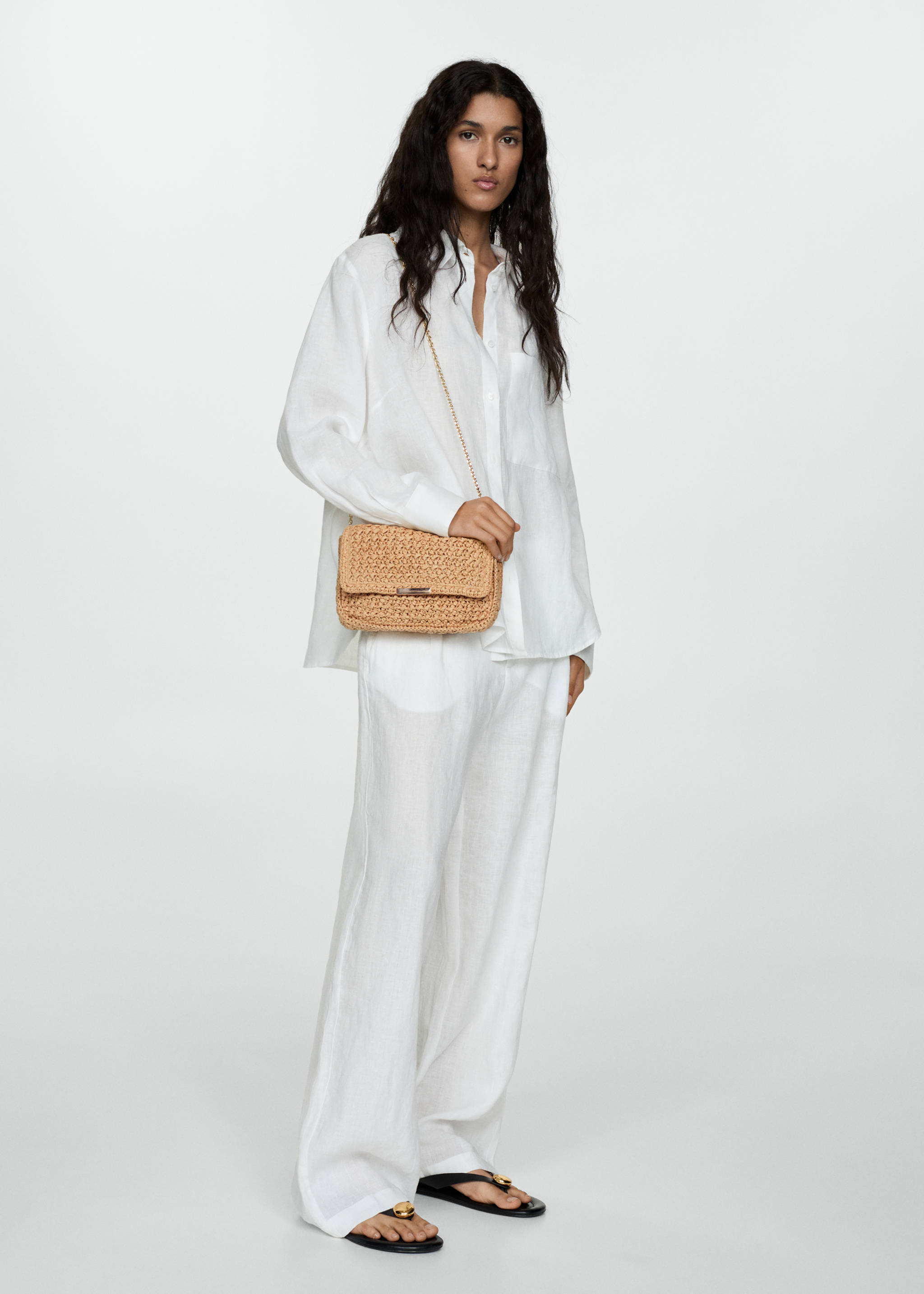 Natural fibre shoulder bag - General plane