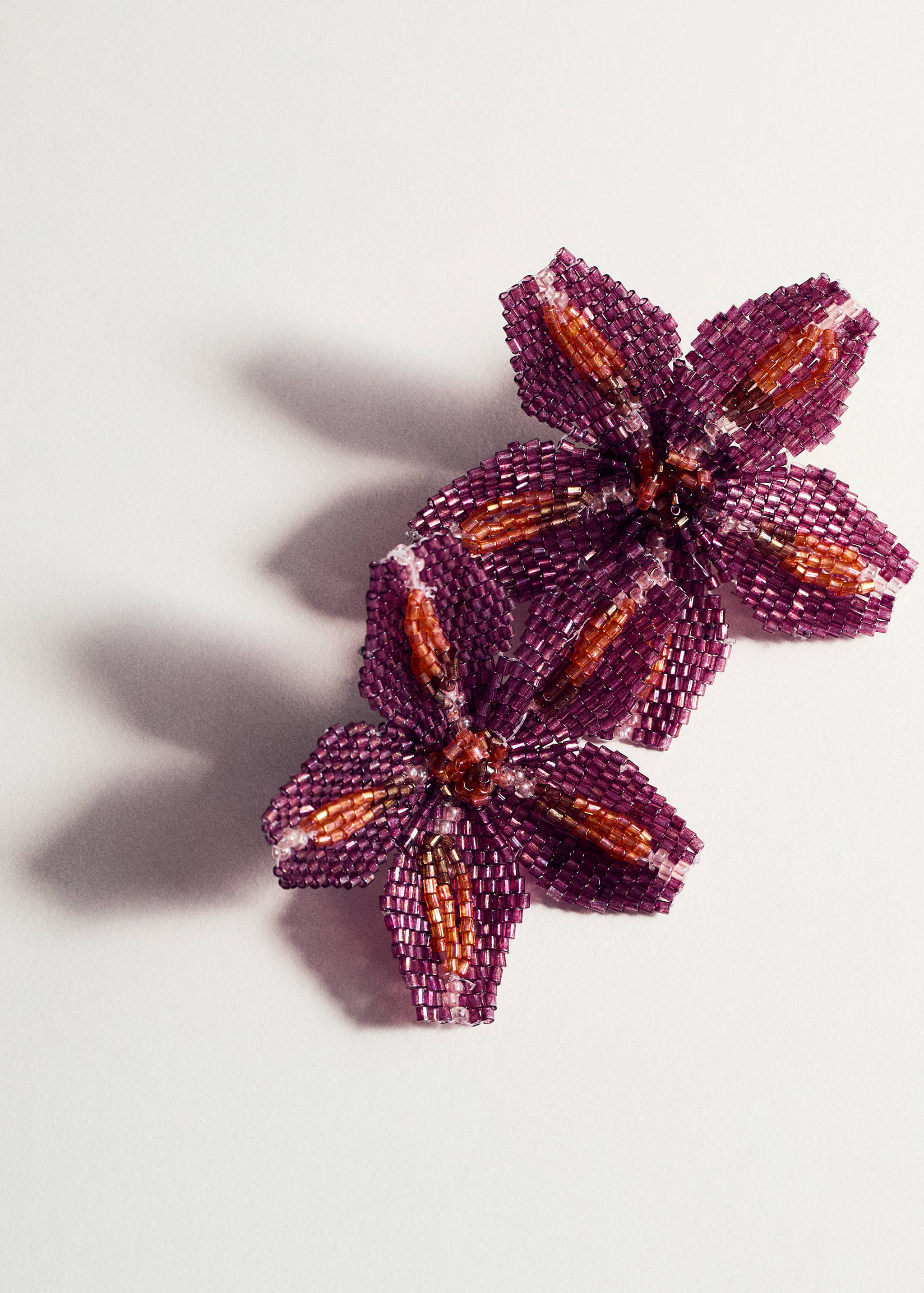 Crystal flower earrings - Details of the article 1