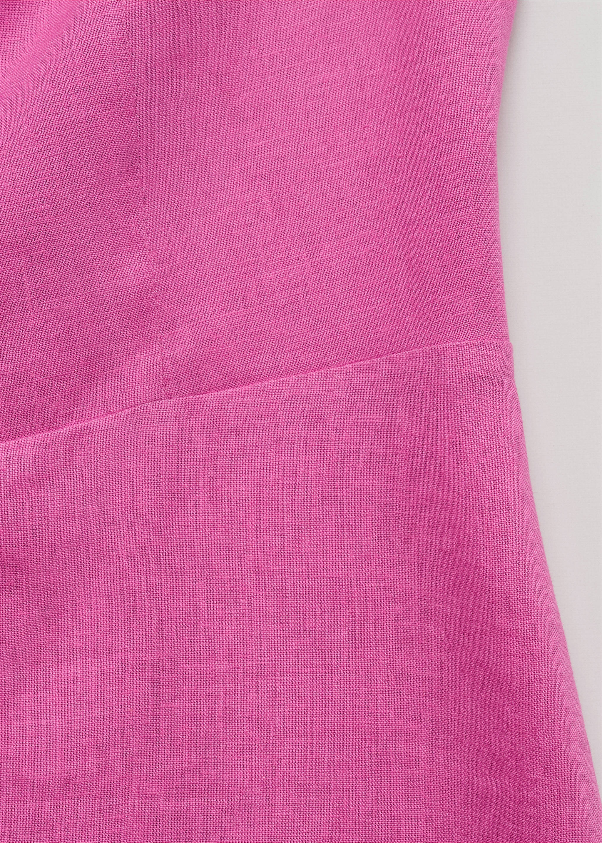 Robe lin col bateau - Détail de l'article 0, Rose clair. Ref: 77060343-00.