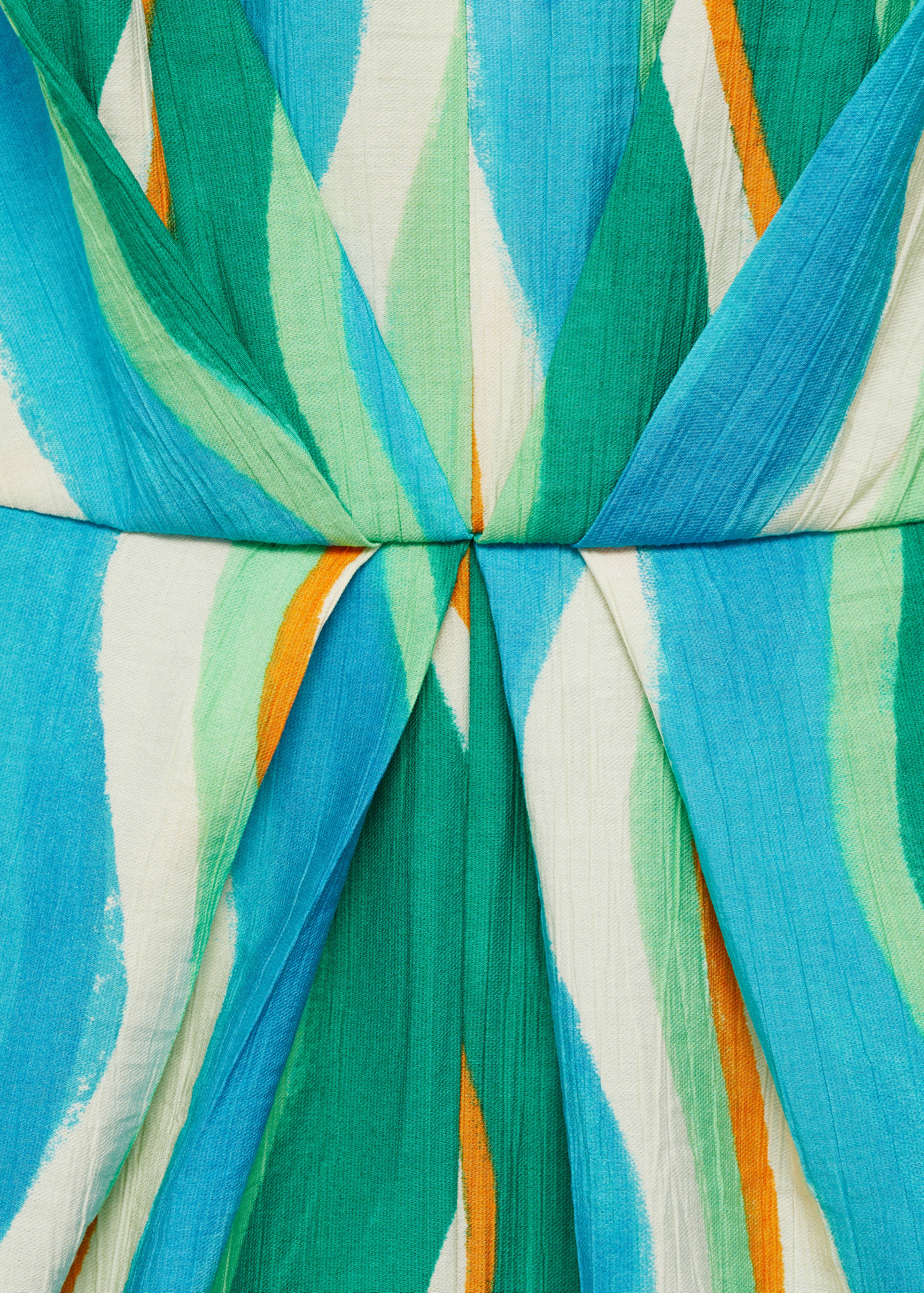 Nabrani kombinezon s prorezima i printom - Detalji artikla 8