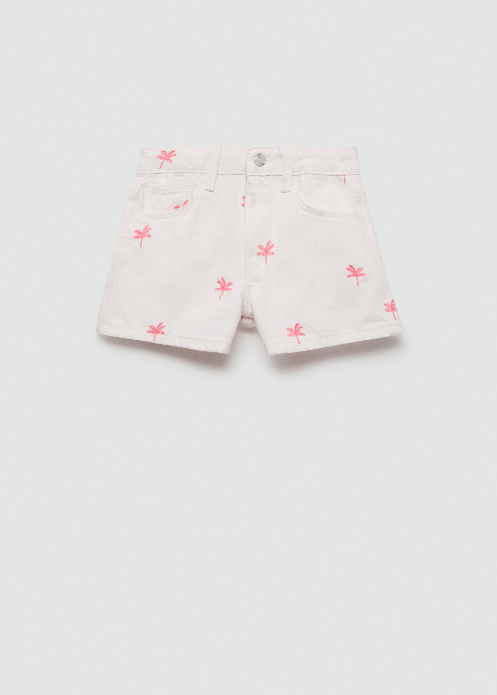 Embroidered cotton shorts - Article without model