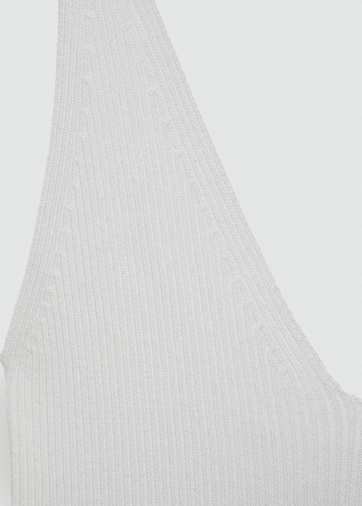 Knit strap top — Ecru