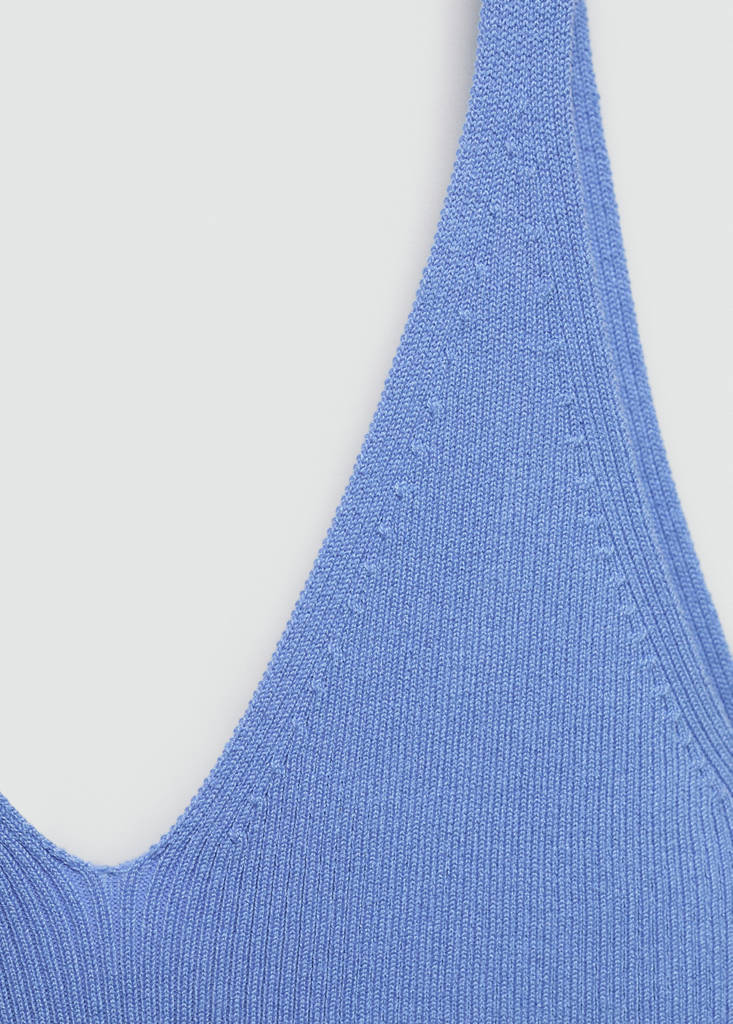 Knit strap top — Sky Blue