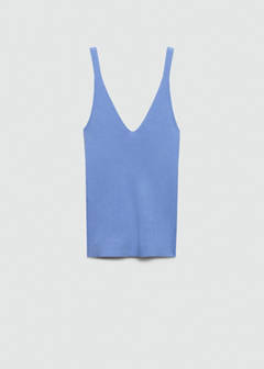 Knit strap top — Sky Blue 6