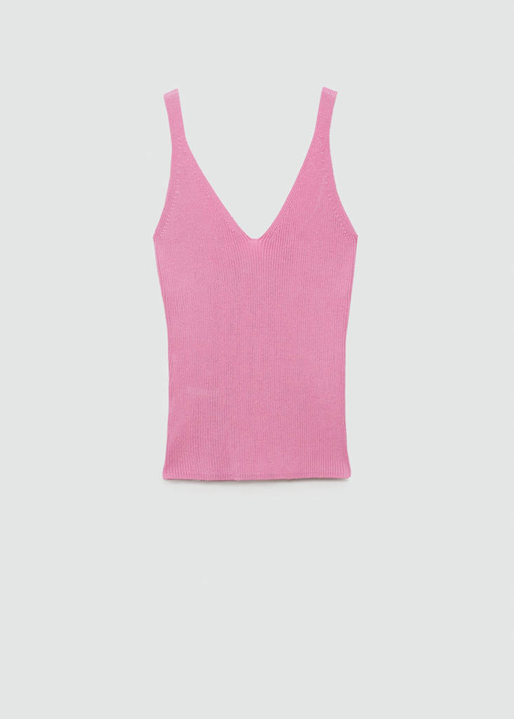 Knit strap top — Light Pink