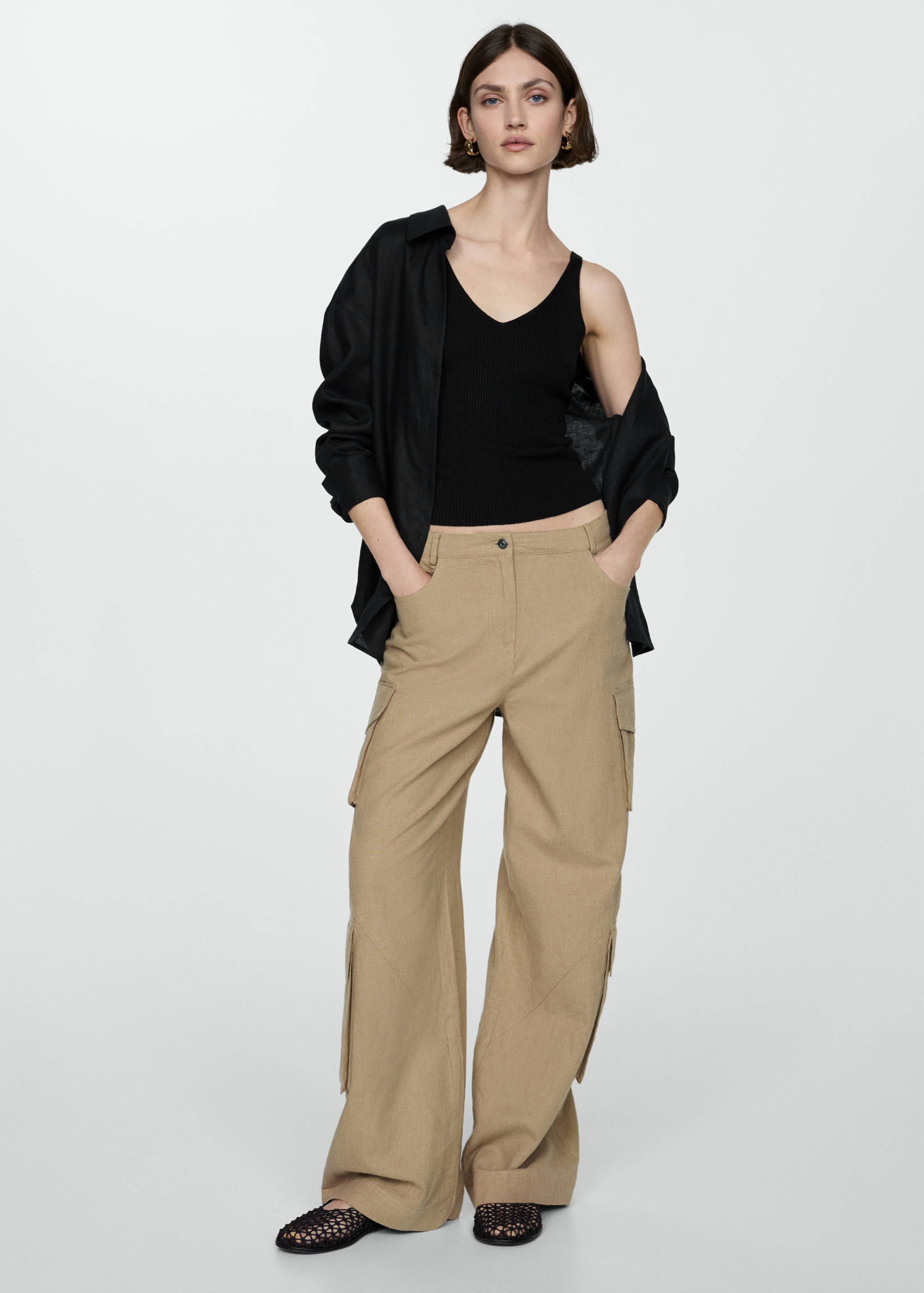 Knit strap top - General plane