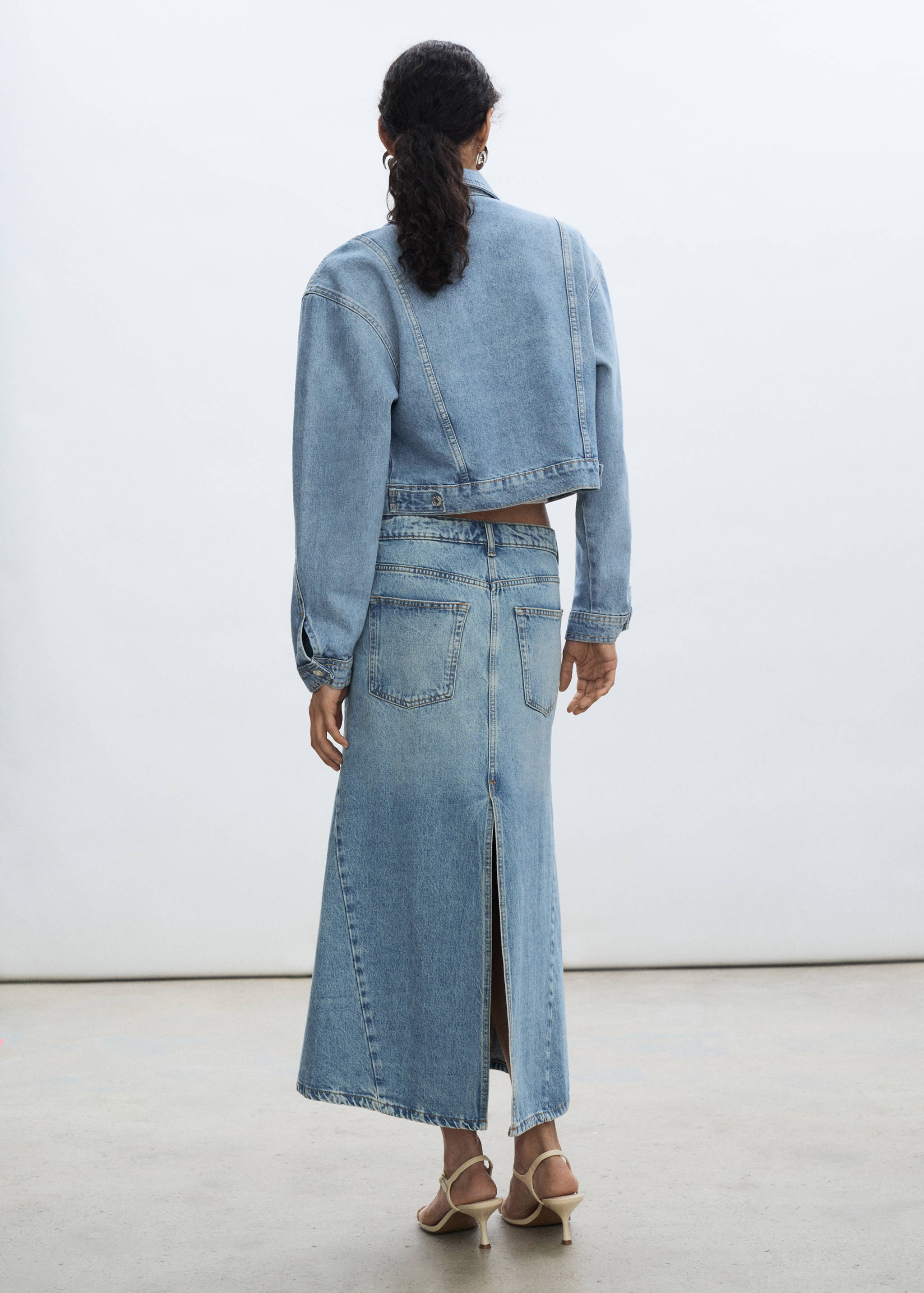 Cazadora vaquera bolsillos - Reverso del artículo