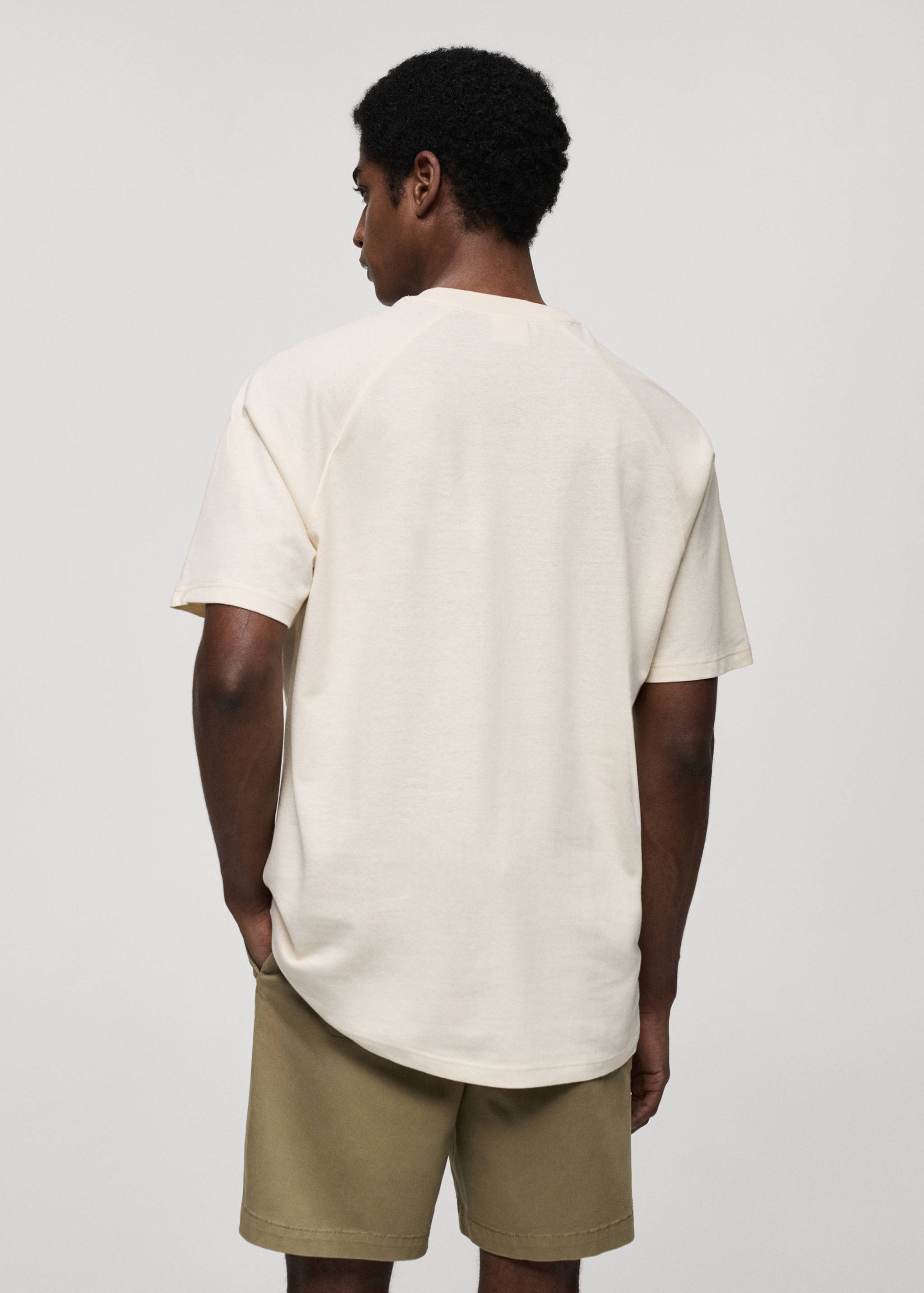 Relaxed fit cotton t-shirt - Reverse of the article