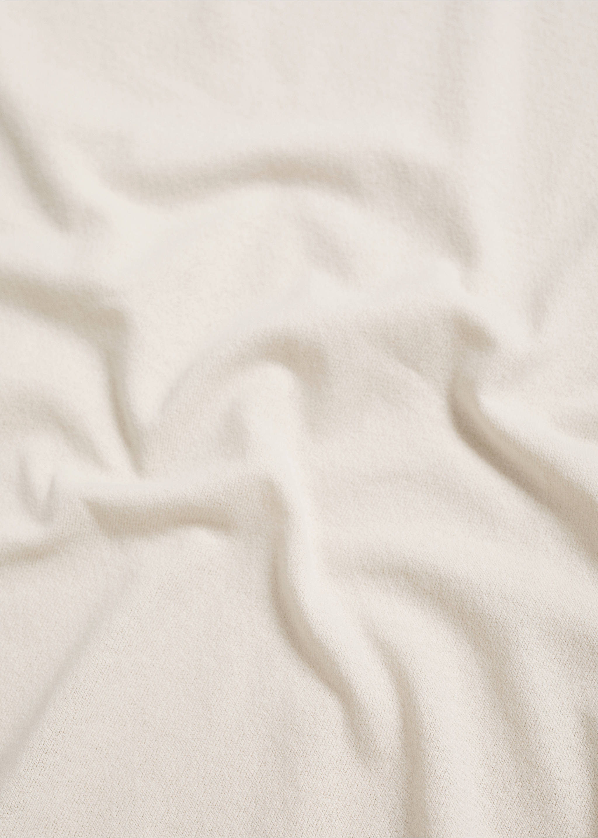 Off-white t-shirt fabric detail., Ecru. Ref: 77060356-00.