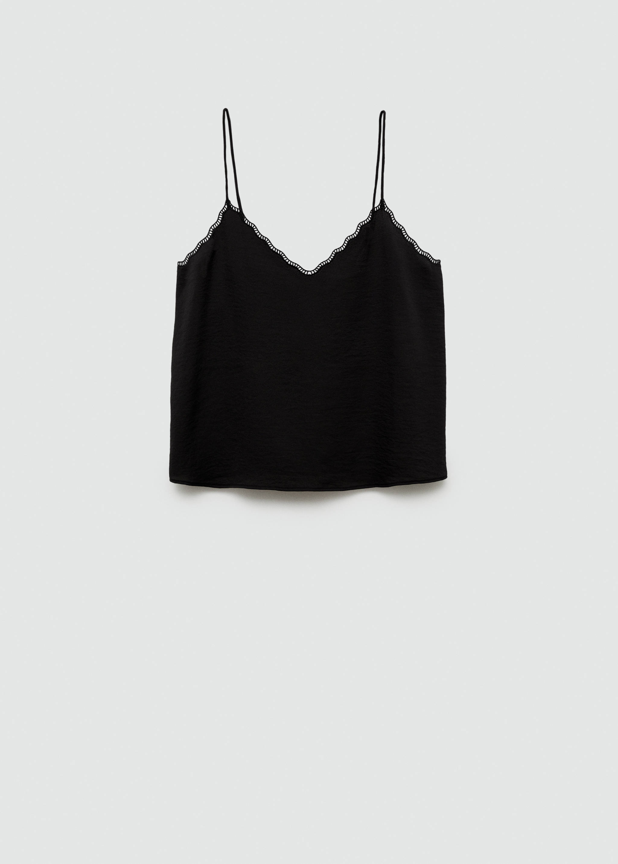 Top satiné bretelles - Article sans modèle