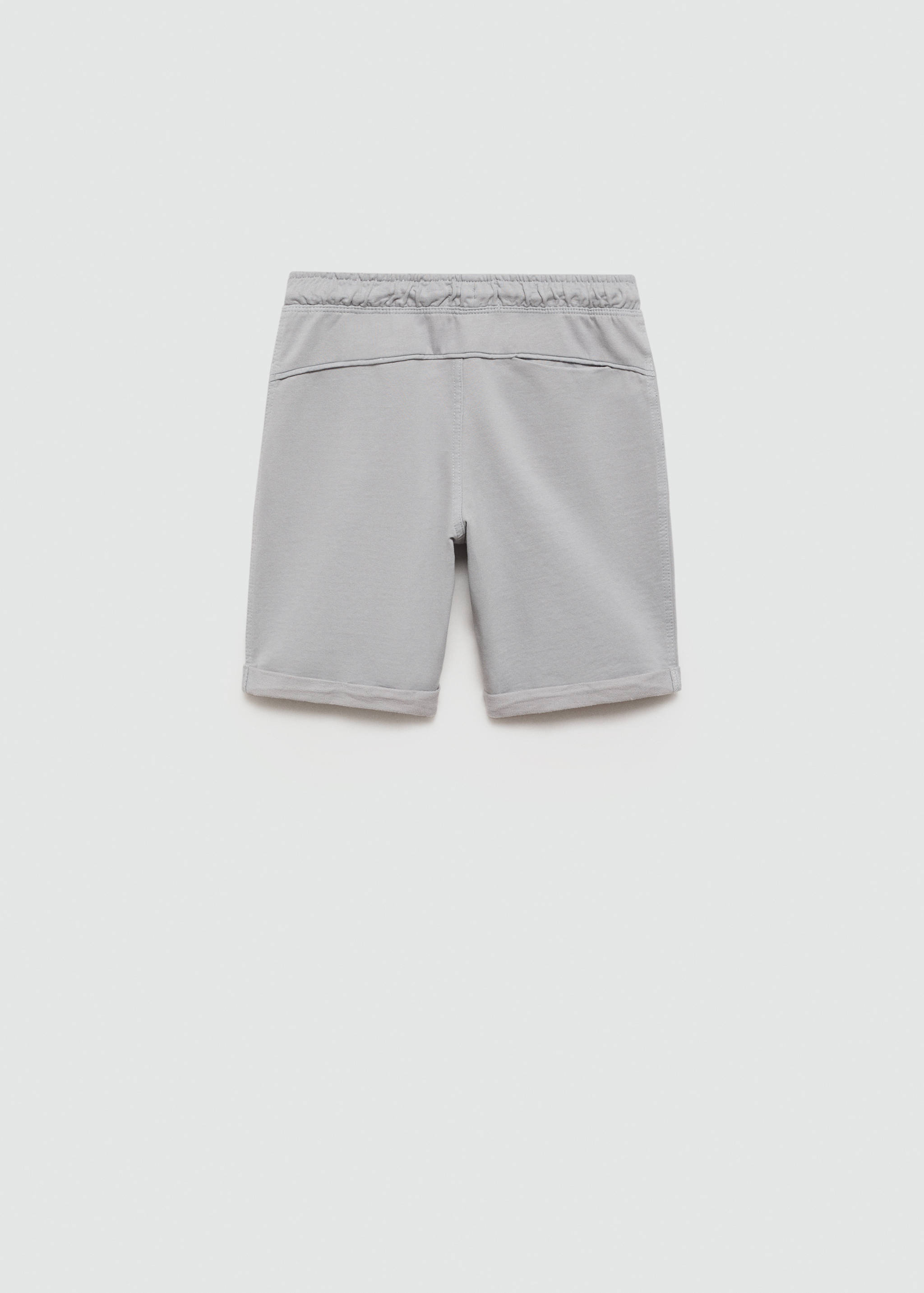 Elastic waist cotton Bermuda shorts - Reverse of the article