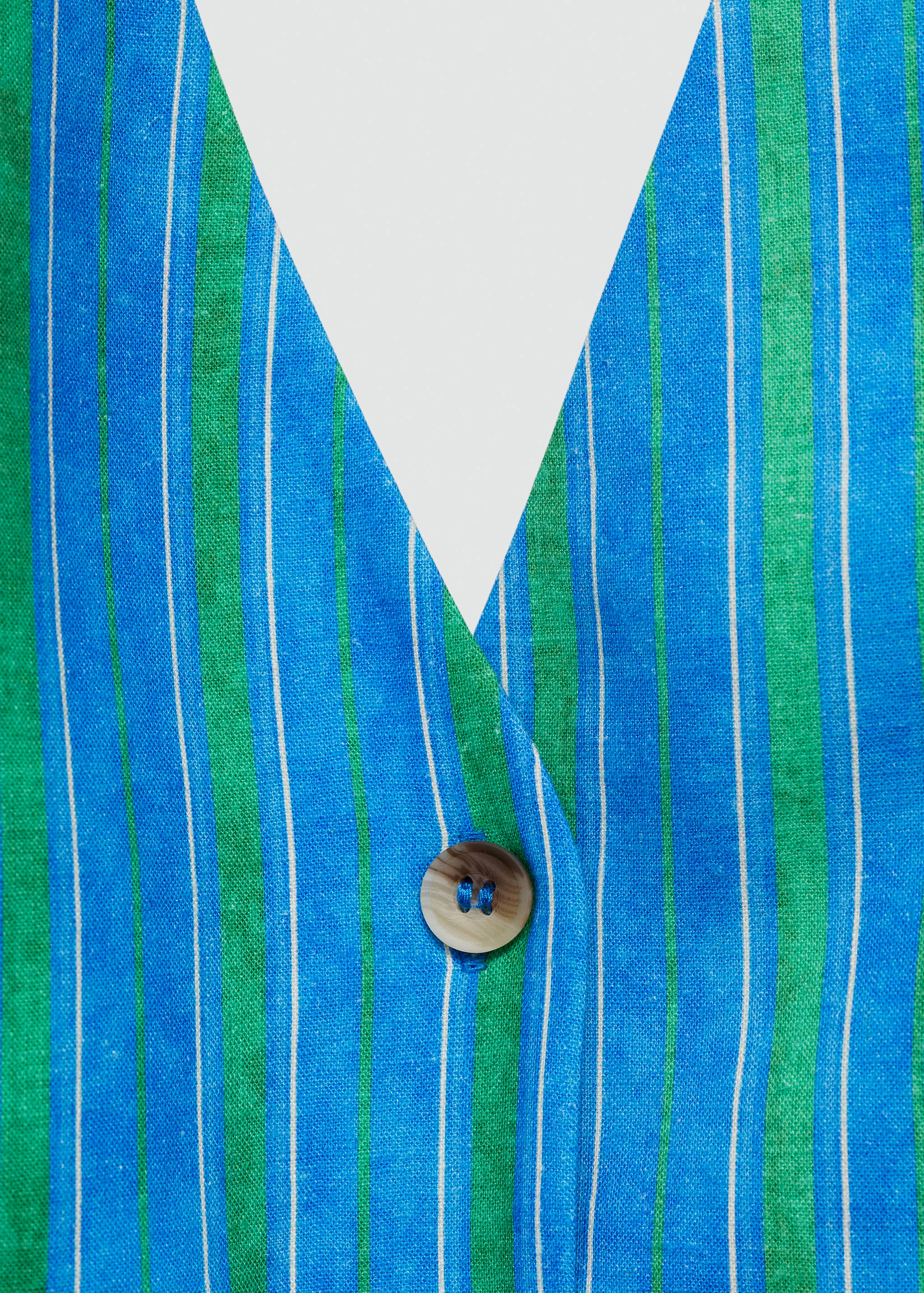Leinenweste mit Streifenprint - Detail des Artikels 8