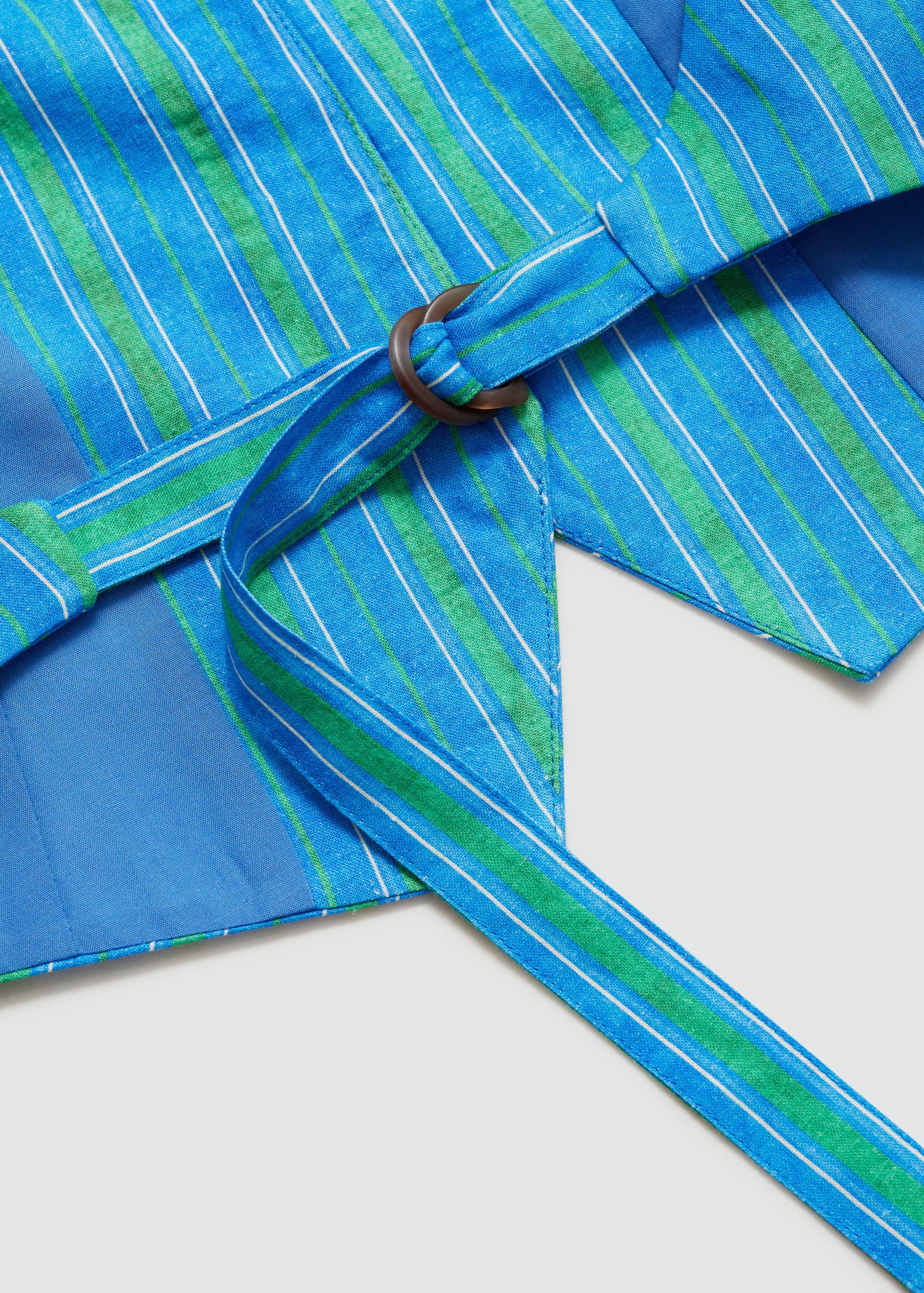 Leinenweste mit Streifenprint - Detail des Artikels 0