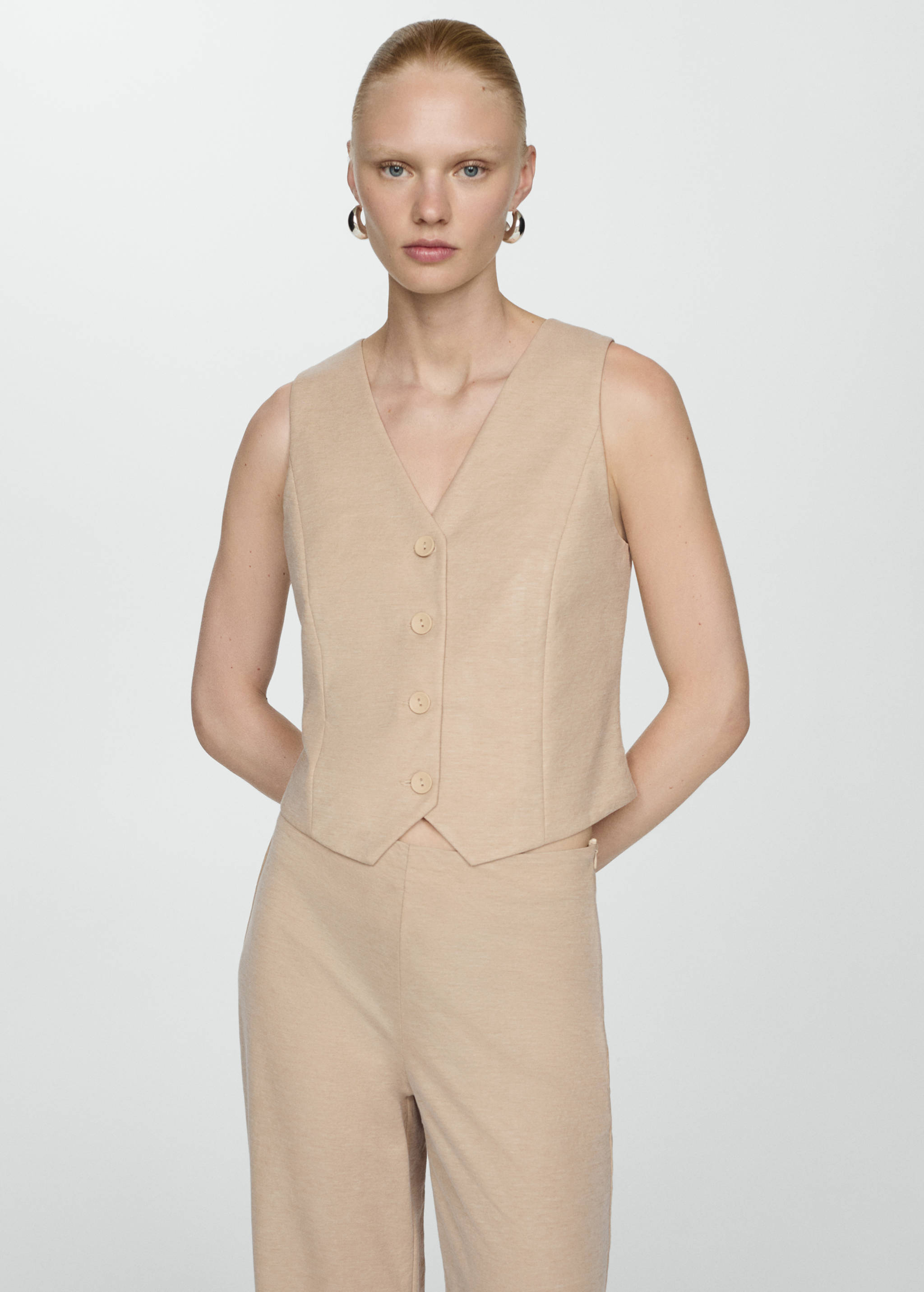 Vest with buttons - Medium plane
