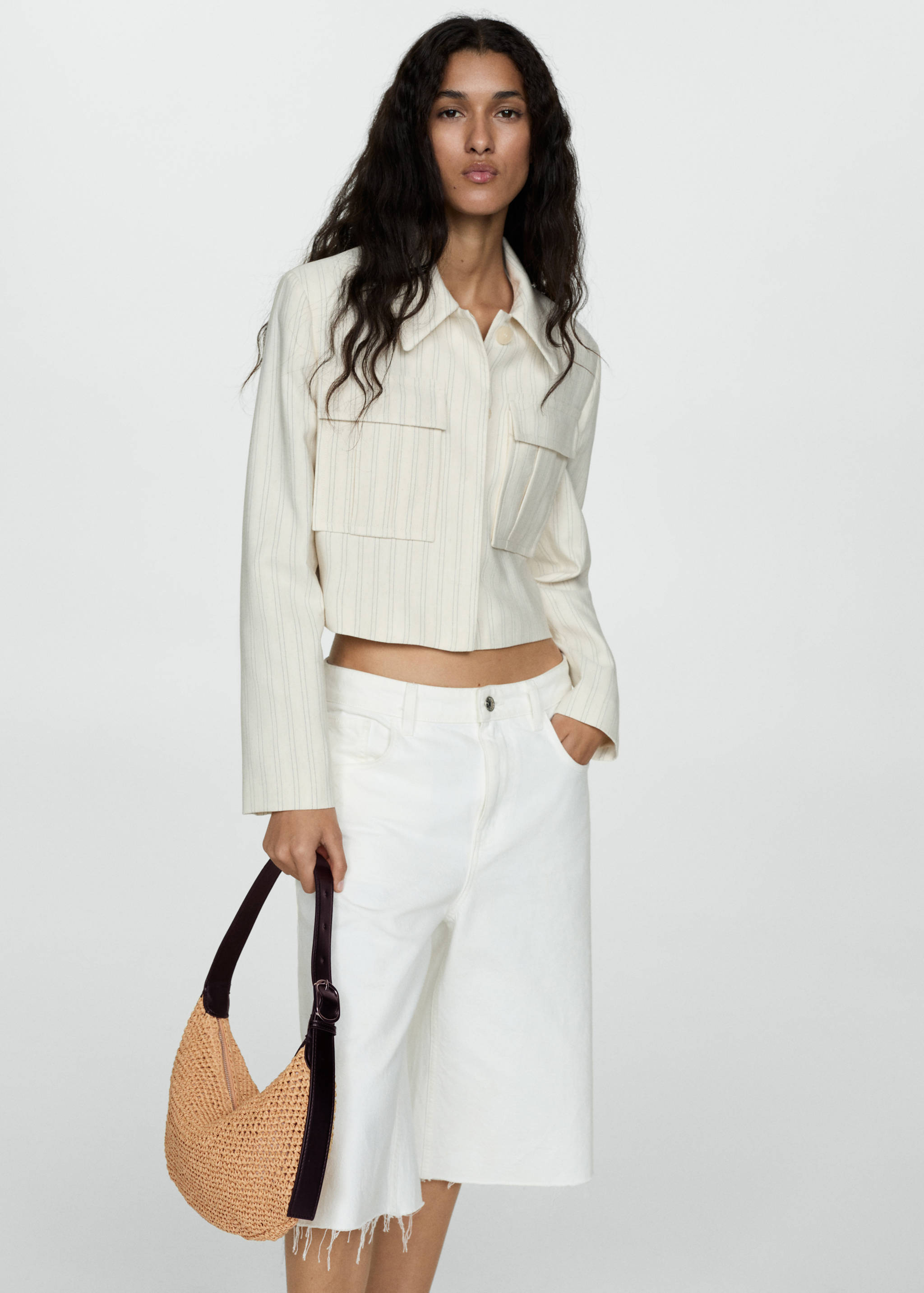 Natural fibre shoulder bag - General plane