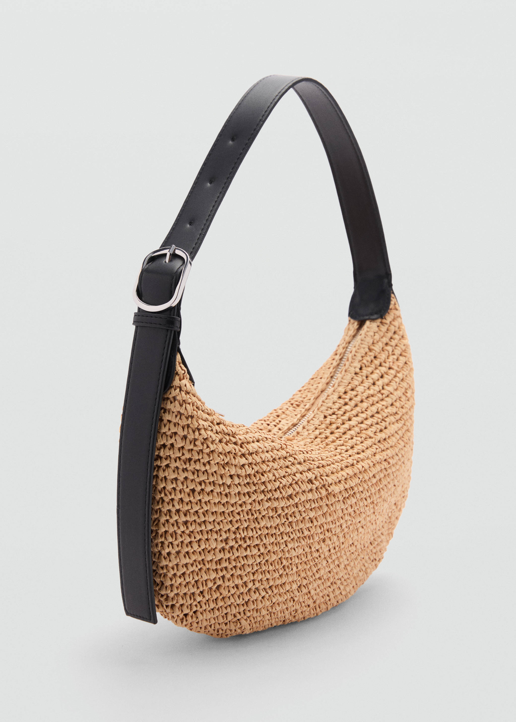 Natural fibre shoulder bag - Medium plane
