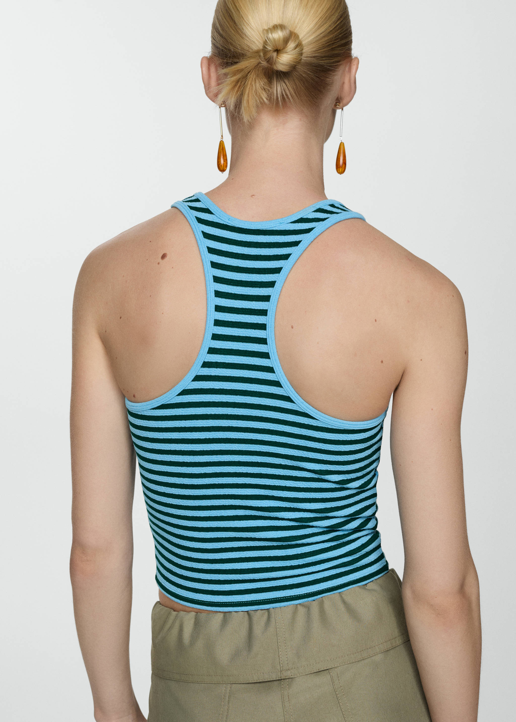Striped knit top - Details of the article 3