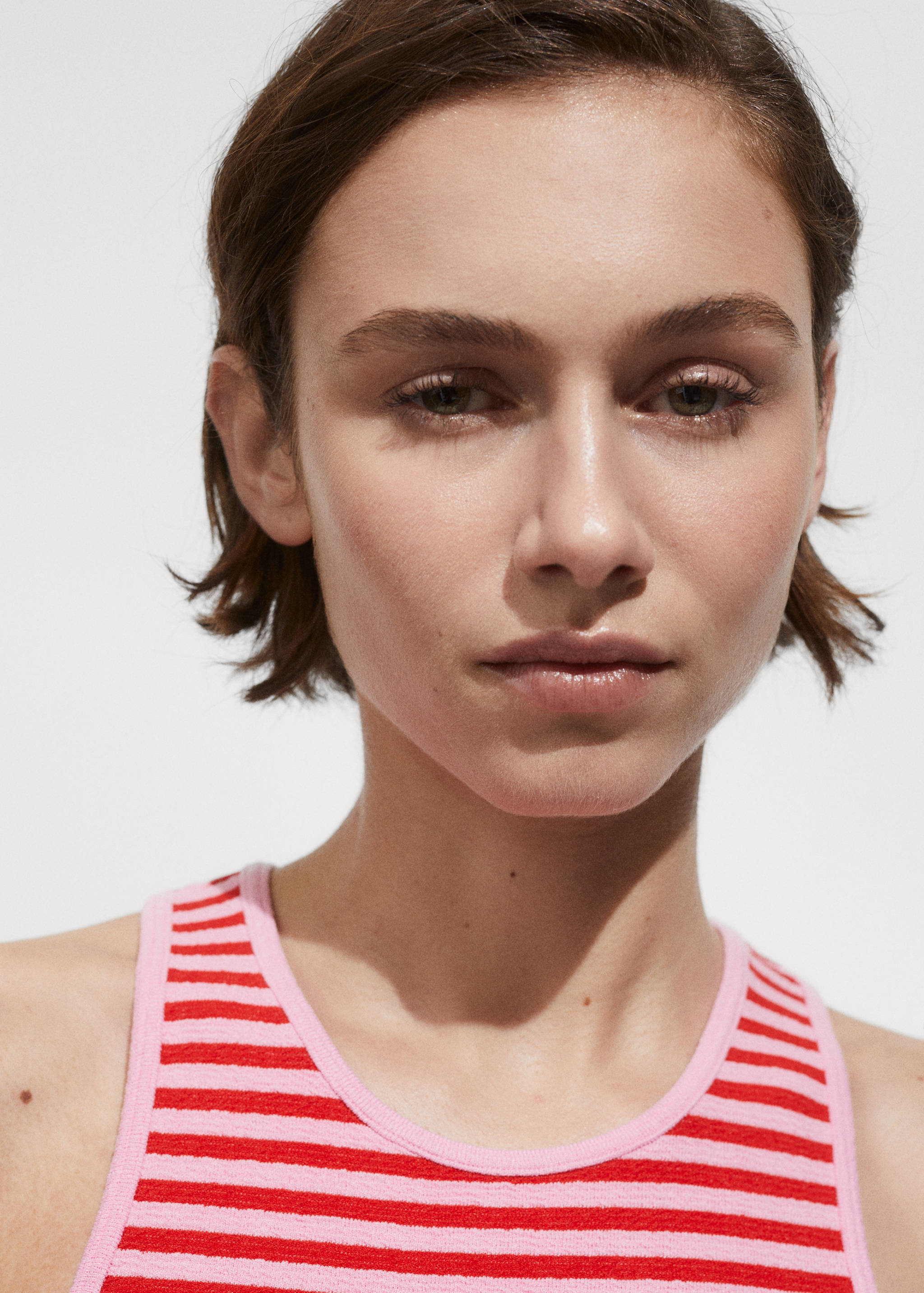 Striped knit top - Details of the article 1