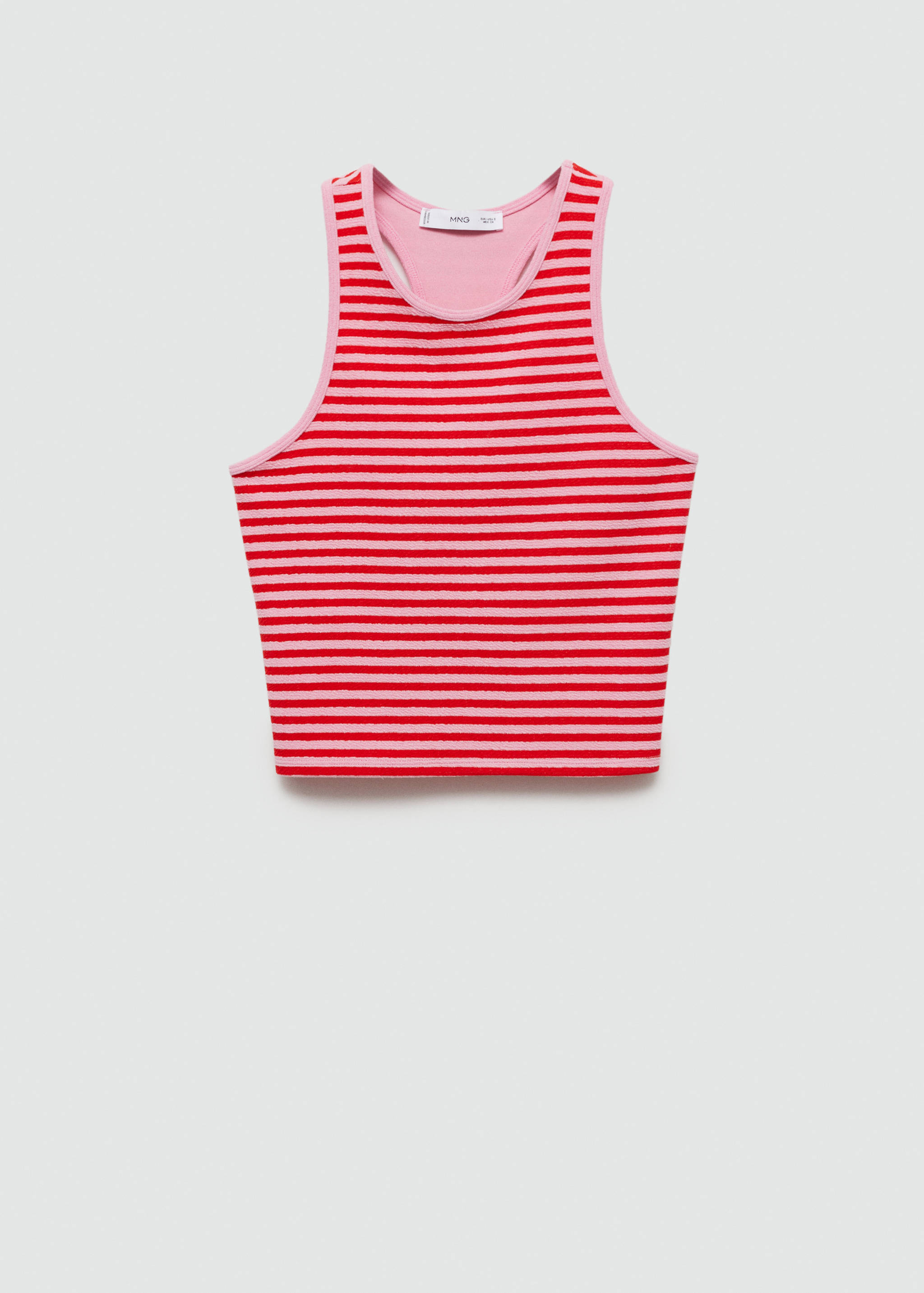 Striped knit top - Article without model