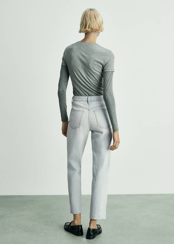 Newmom comfort high-rise jeans — Bleach Blue