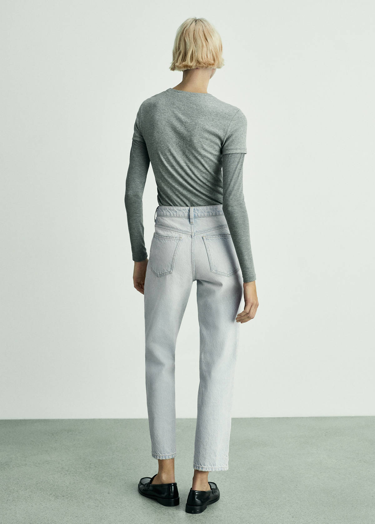Newmom comfort high-rise jeans — Bleach Blue