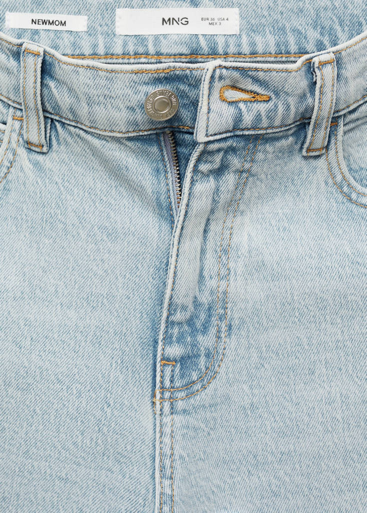 Newmom comfort high-rise jeans — Bleach Blue