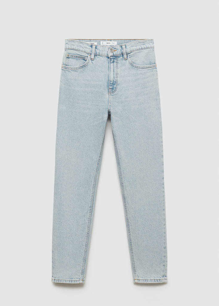 Newmom comfort high-rise jeans — Bleach Blue