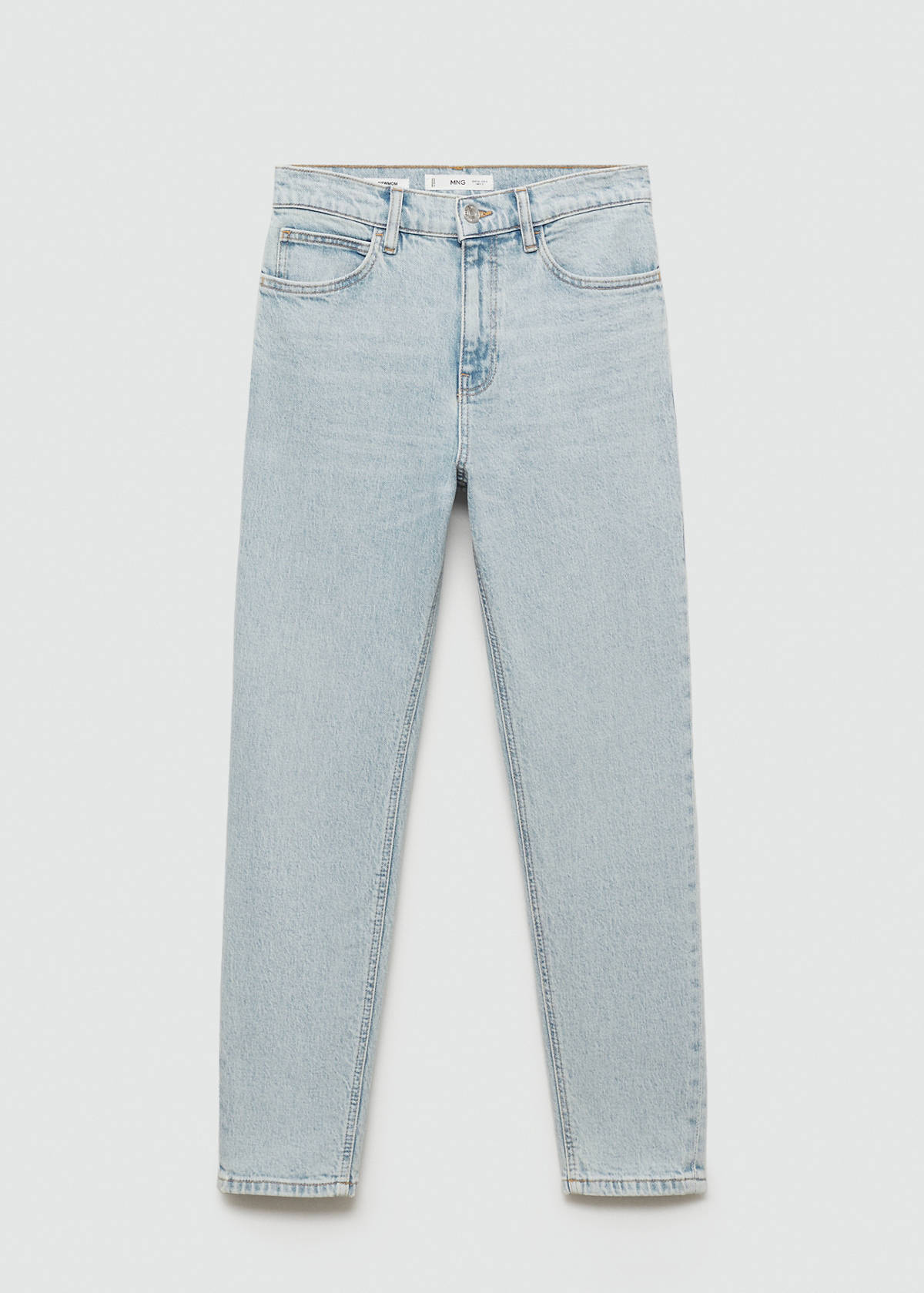 Newmom comfort high-rise jeans — Bleach Blue