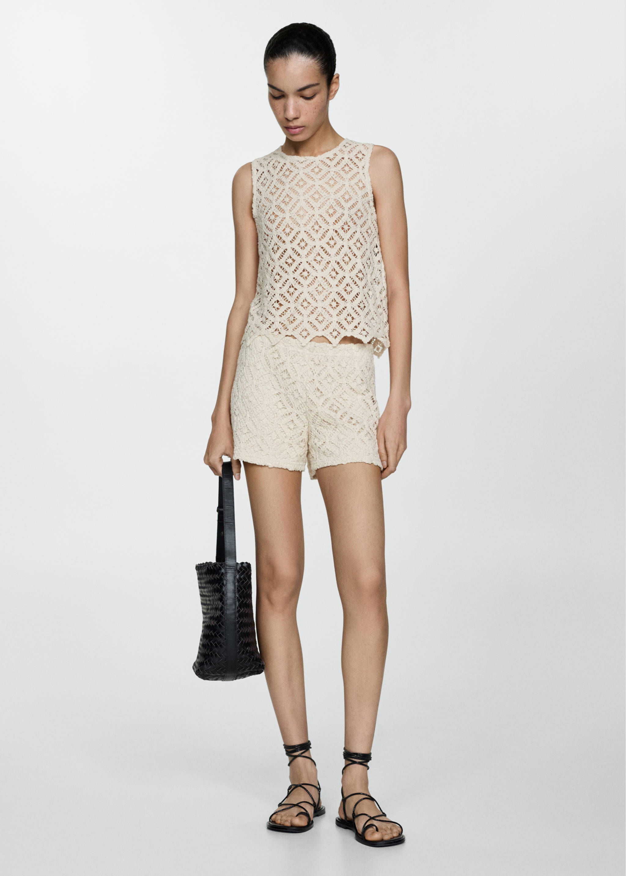 Crochet sleeveless top - General plane