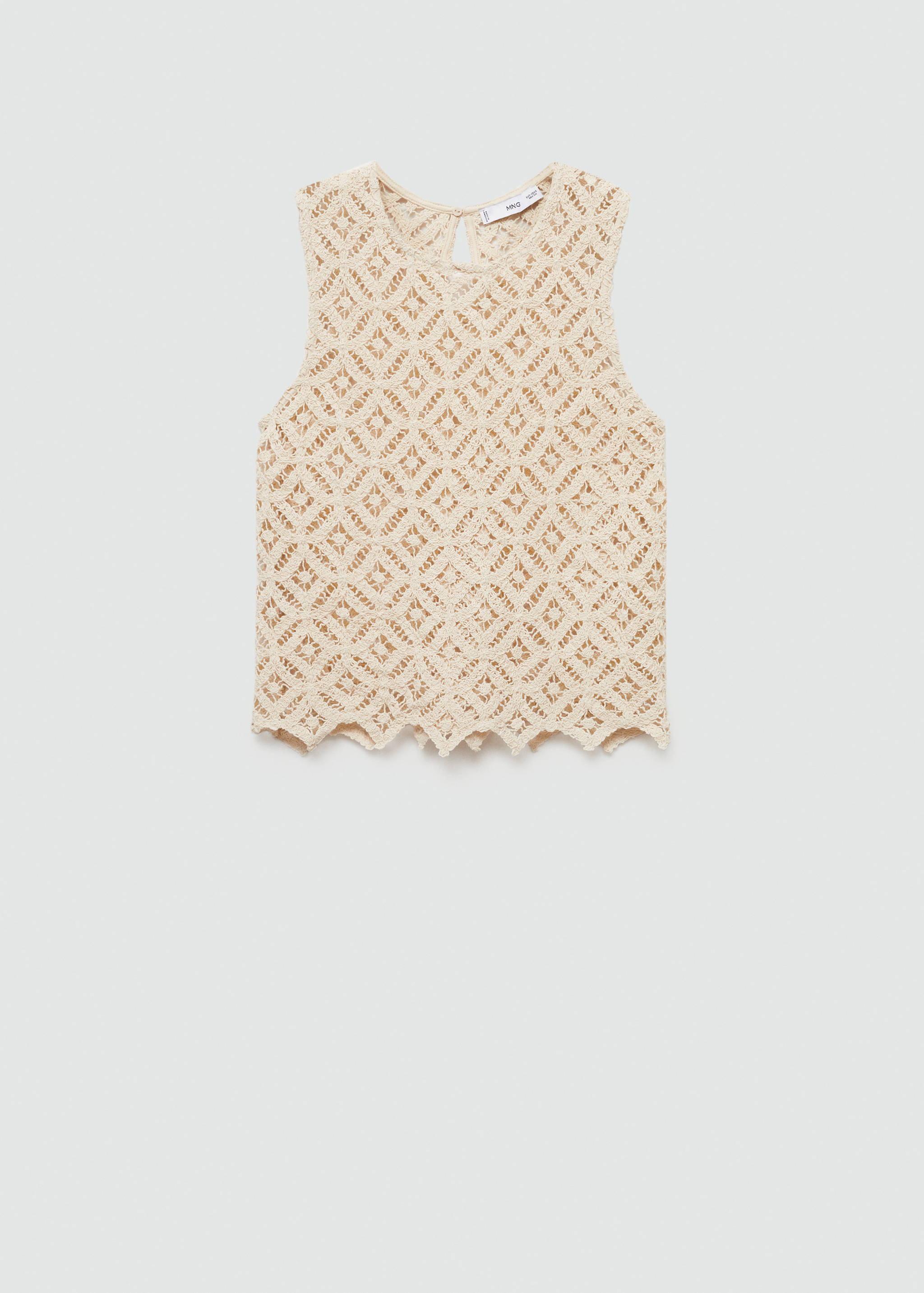 Top sans manches crochet - Article sans modèle