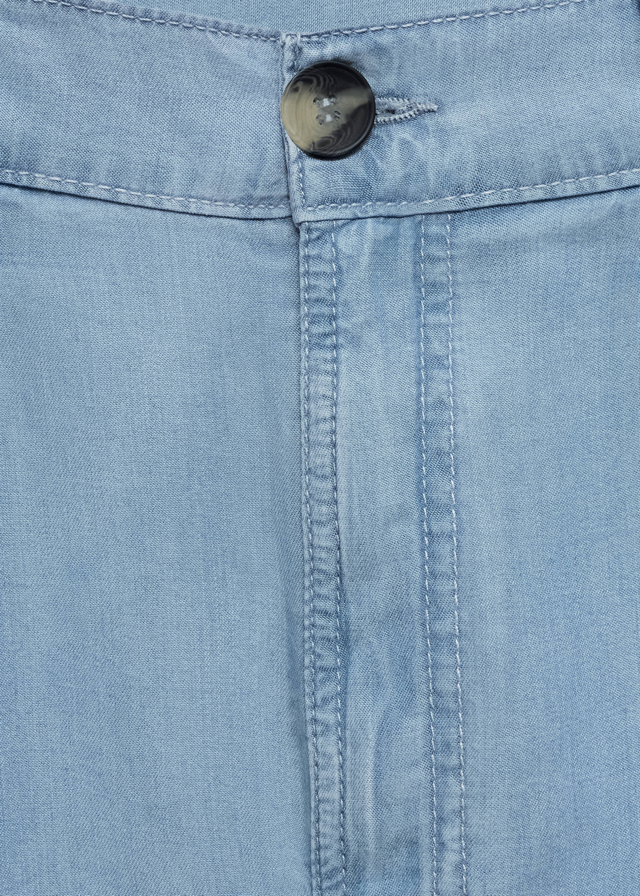Lyocell pleated bermuda shorts - Details of the article 8