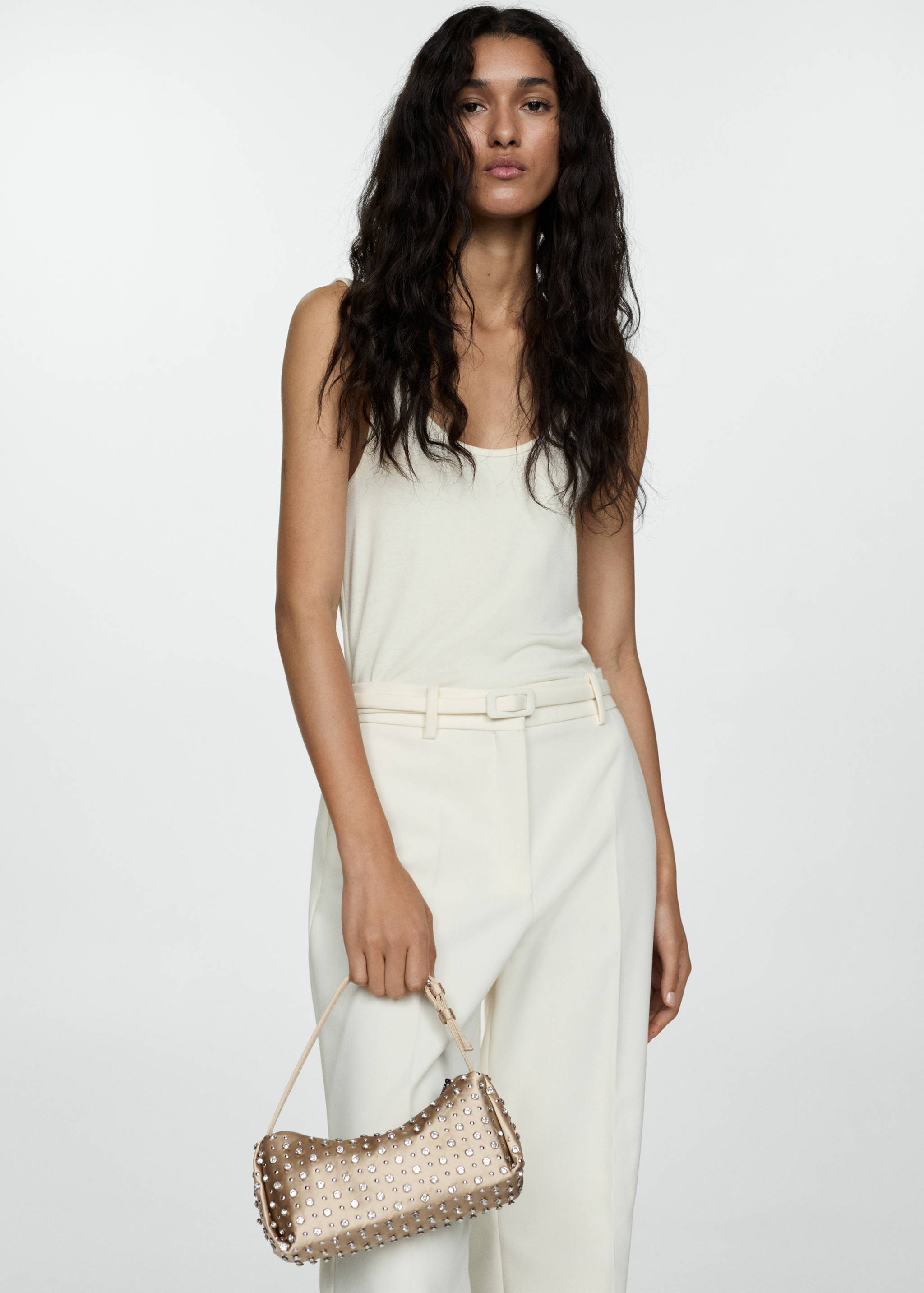 Beaded shoulder bag - General plane