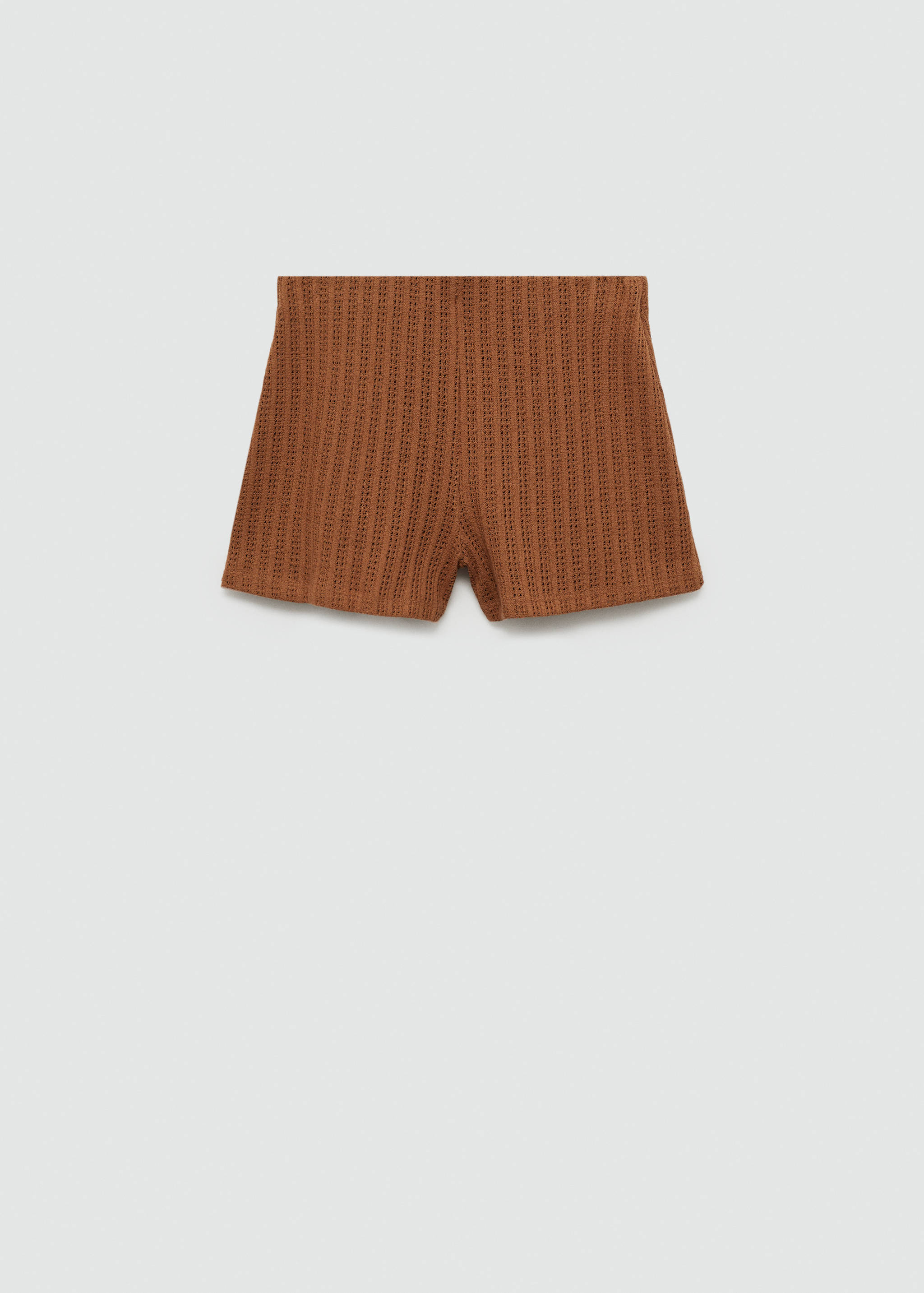 Straight-fit knitted shorts - Article without model